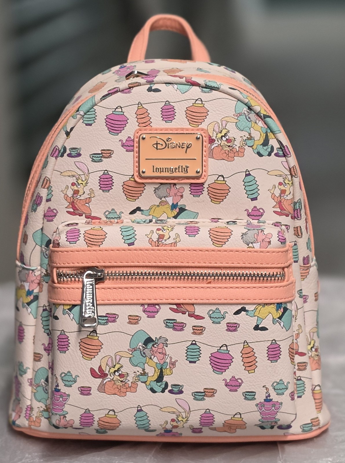 Exclusive Loungefly Alice in Wonderland Lantern Tea Party Mini Backpack