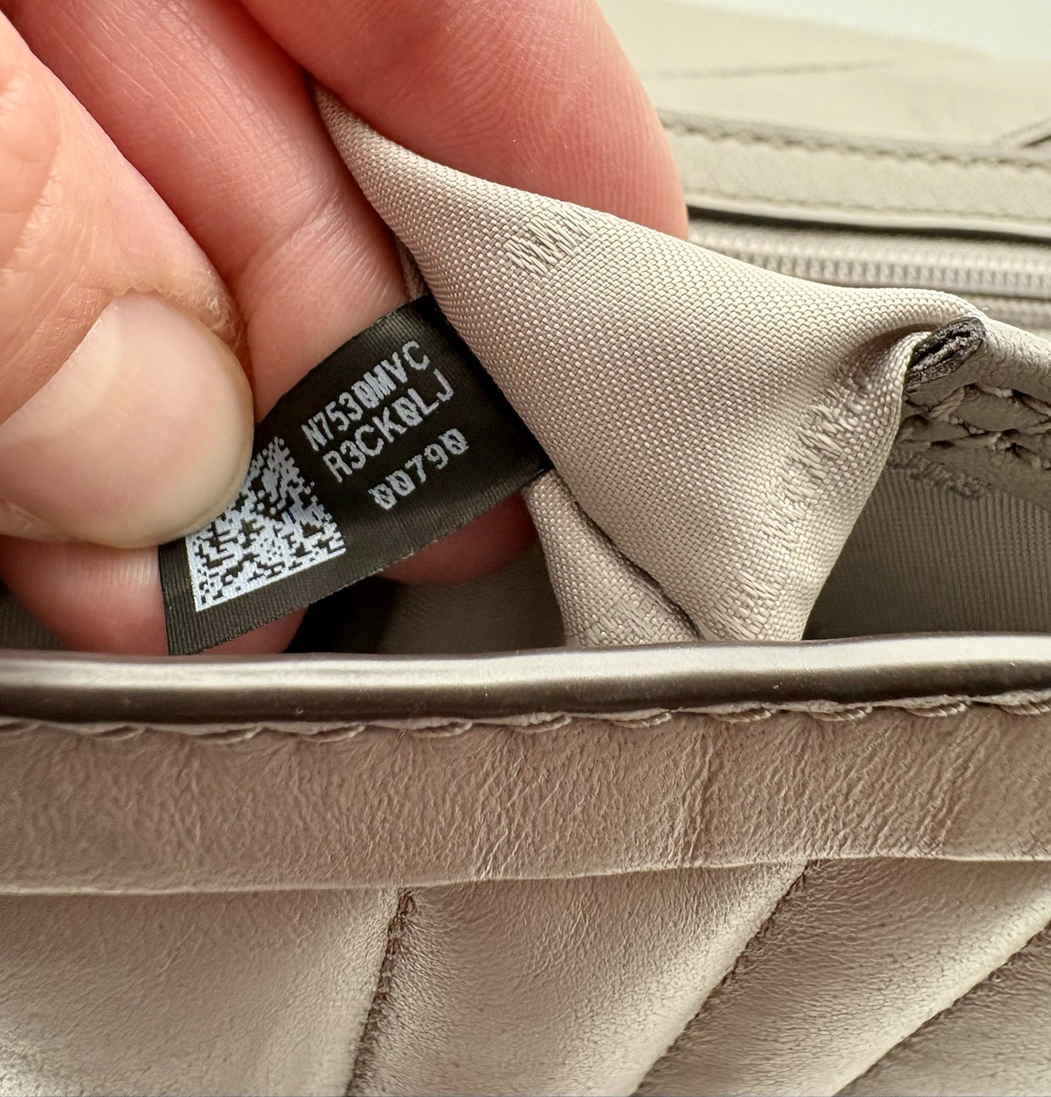 MICHAEL KORS Whitney Quilted Backpack Purse Women’s Grey Mini Leather Bag Cute