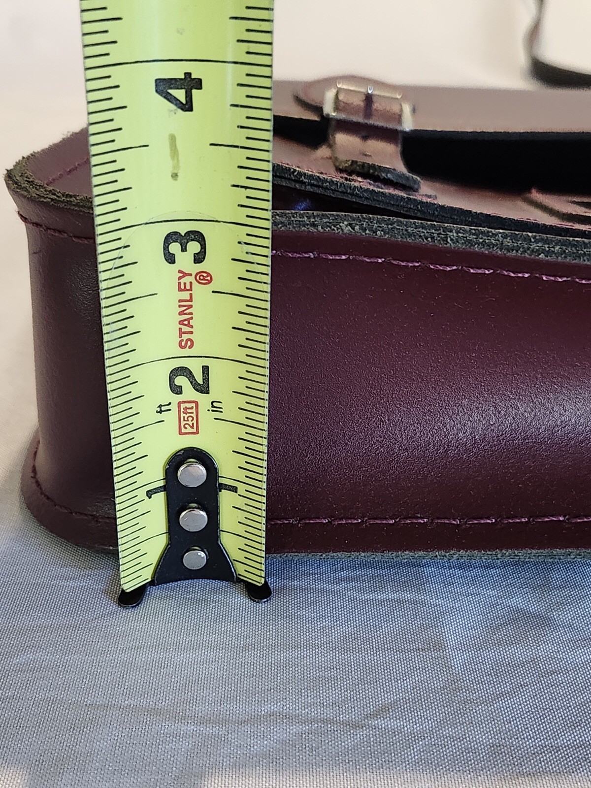 The Cambridge Satchel Company Oxblood Leather Messenger Crossbody Bag