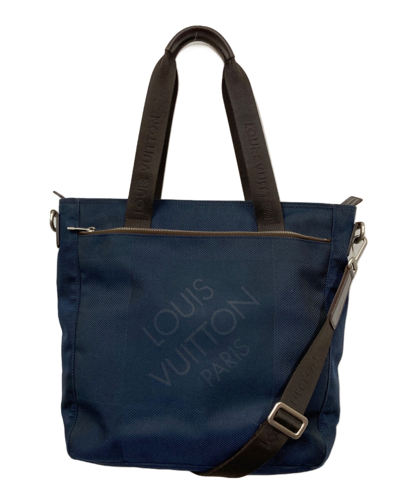 Louis Vuitton way N48089 Coated Canvas Navy Bag #TFB14461