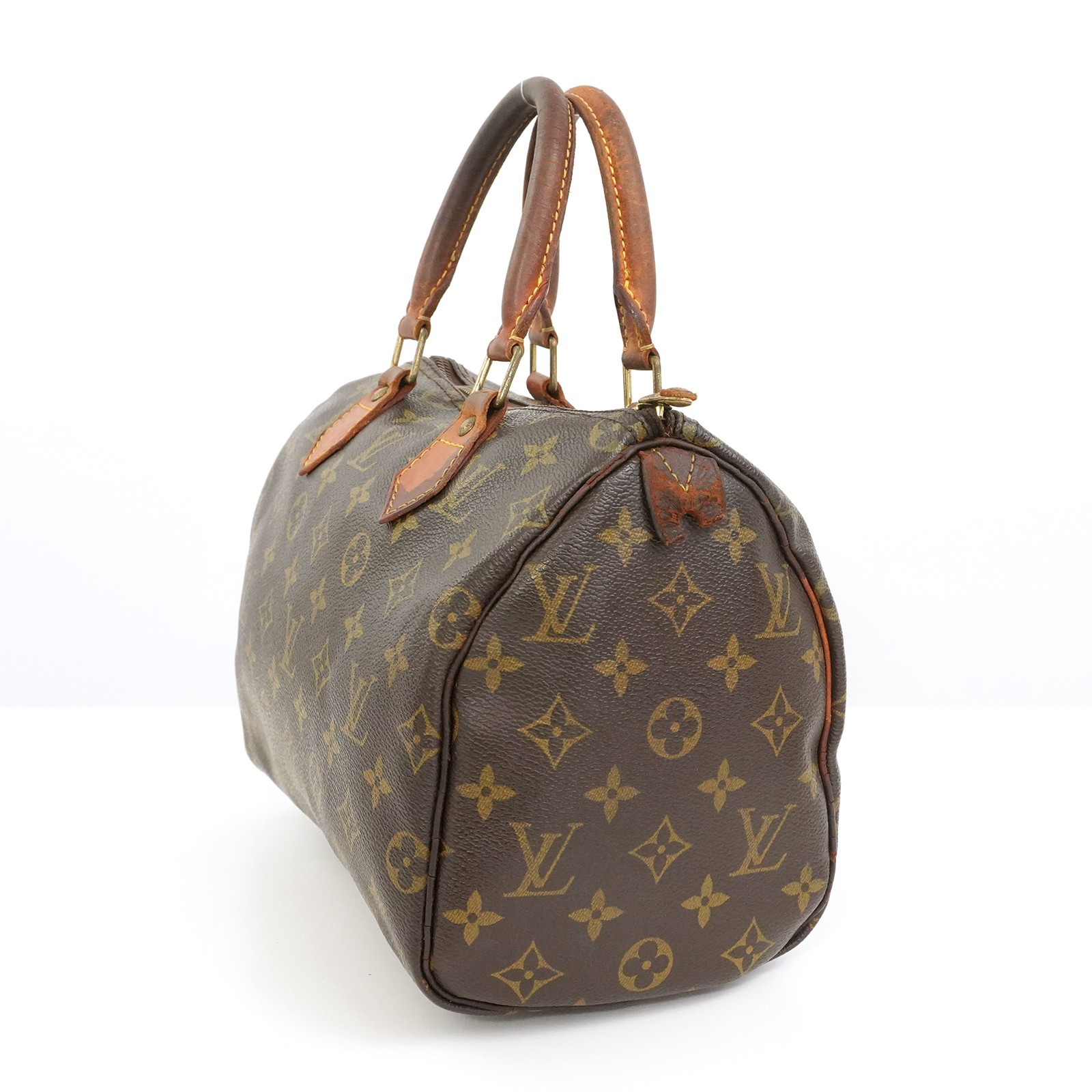 LOUIS VUITTON LV Monogram Speedy 25 M41528 Hand Bag TH0093 WZLU Auth #57805A