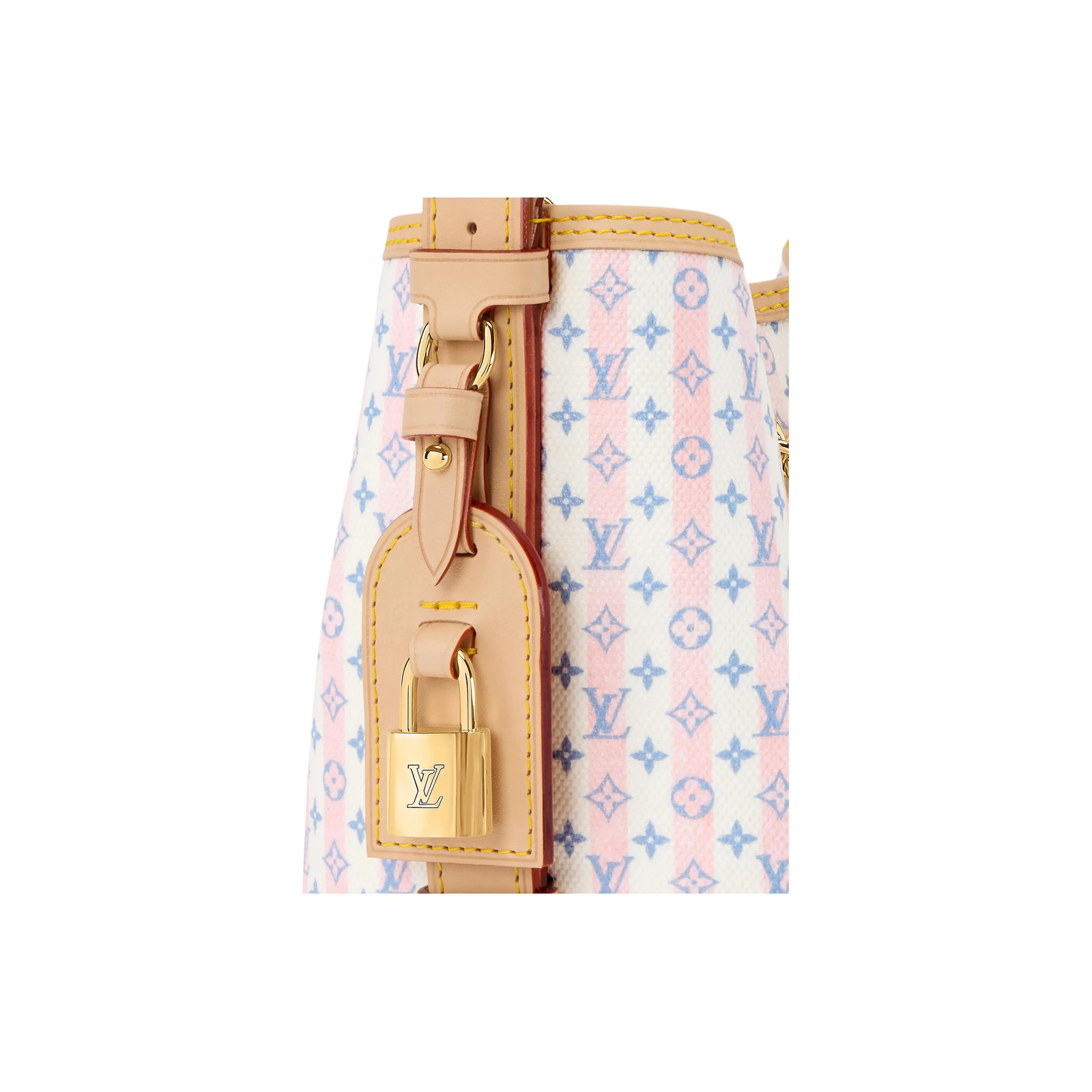 LOUIS VUITTON All In BB Canvas Bucket Bag Small for Women Pink 6.3*4.7*7.1 in