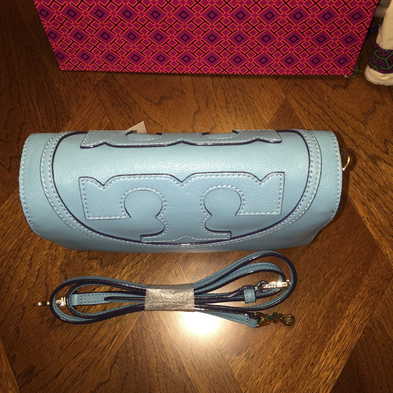 NWT Tory Burch All-T Combo Crossbody in Juniper Berry