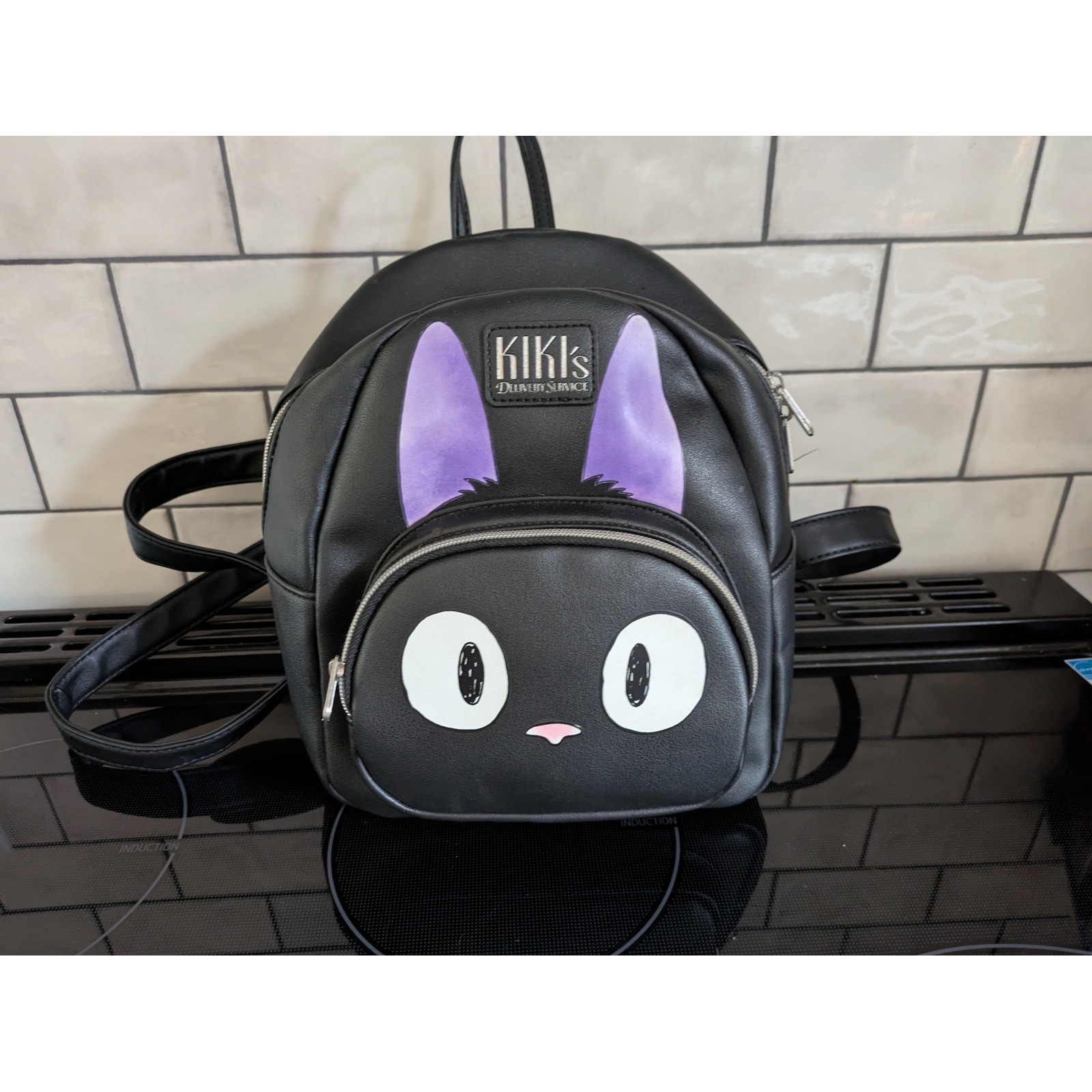 Studio Ghibli Kiki’s Delivery Service Jiji Black Cat Mini Backpack Faux Leather
