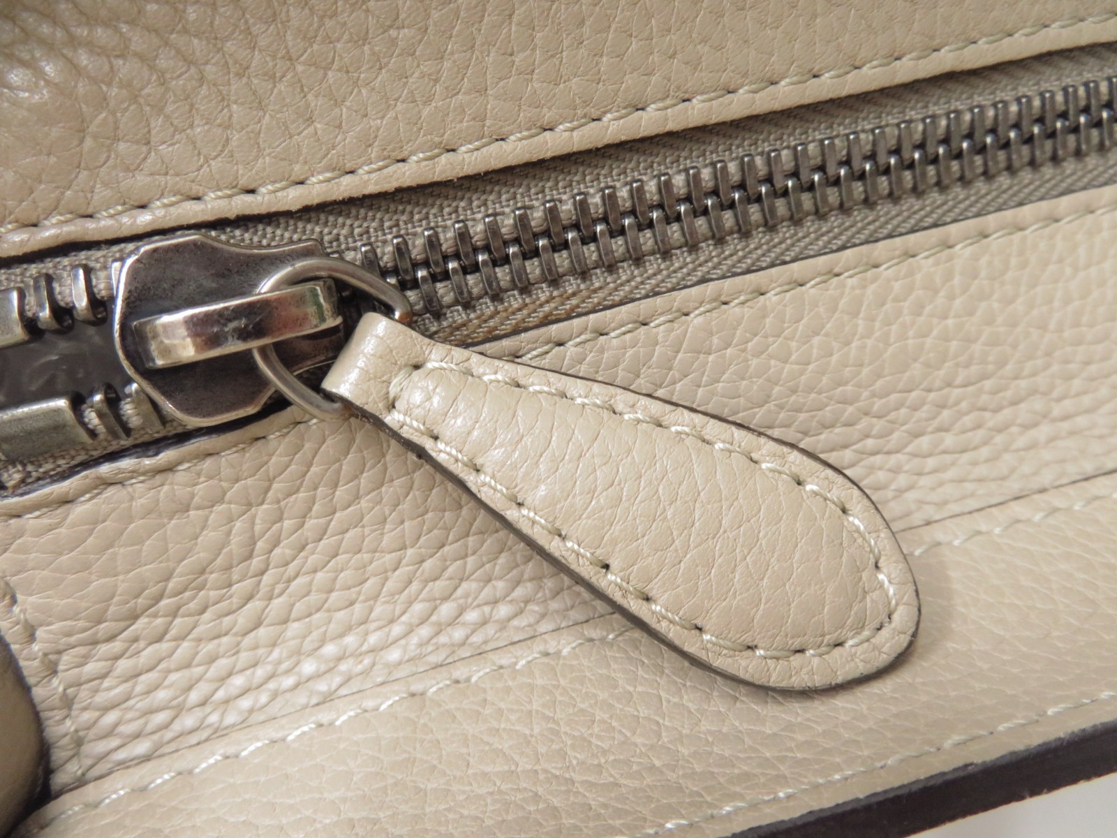 Authentic CELINE Luggage Mini Shopper Leather Hand Bag I#48952
