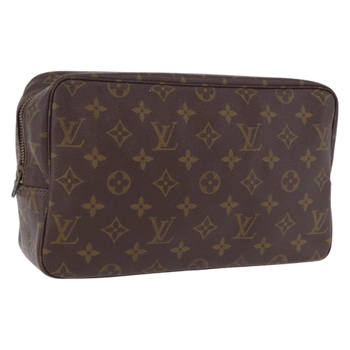 LOUIS VUITTON Monogram Trousse Toilette 28 Clutch Bag M47522 LV Auth 195695