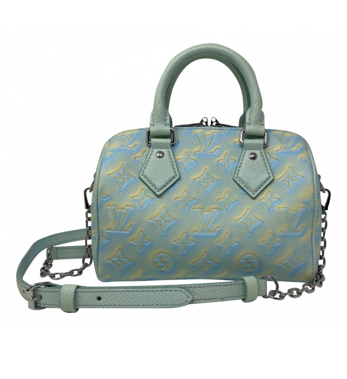 Louis Vuitton Speedy Bandouliere 20 Stardust Collection Green Rare 🦄