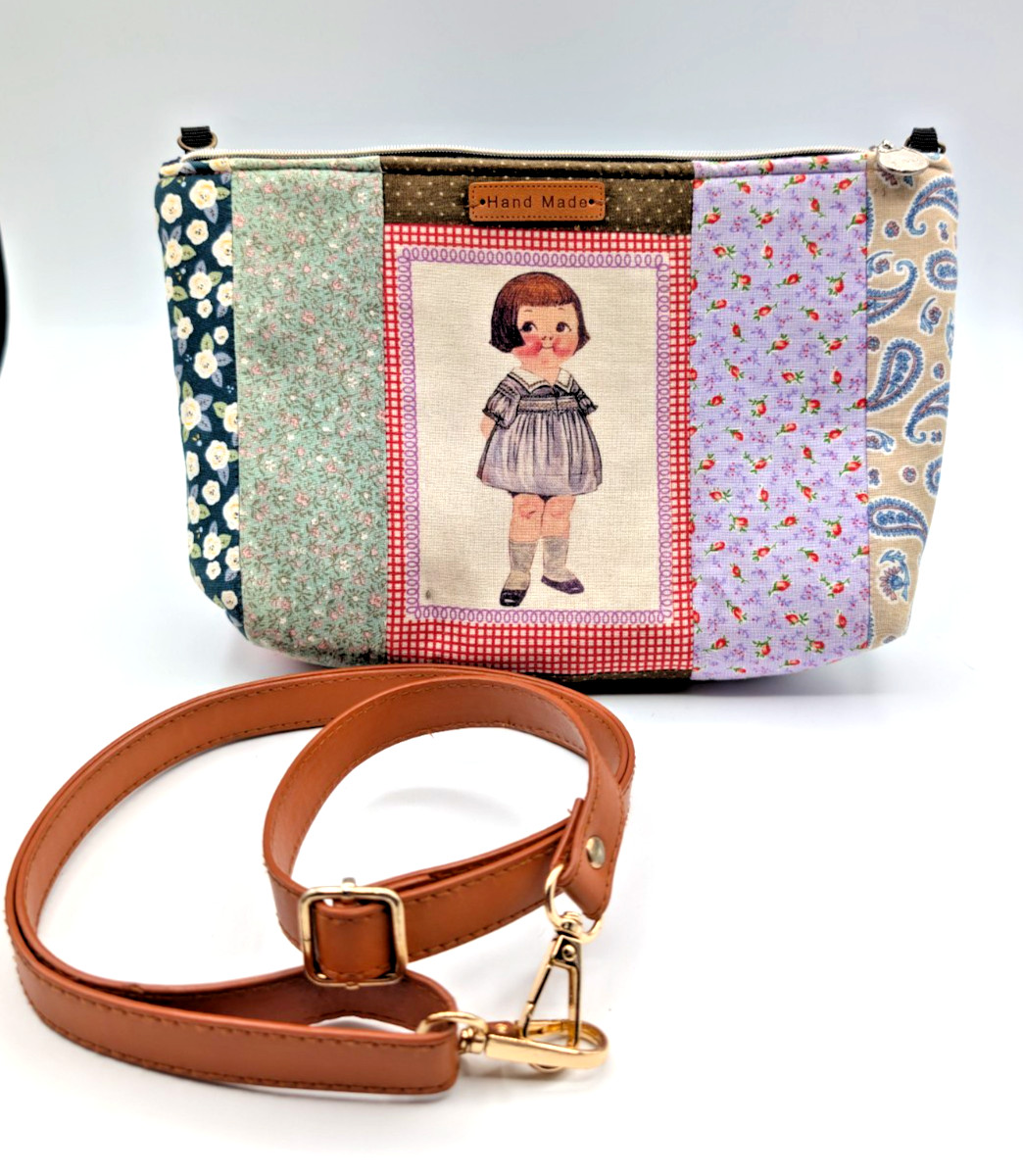 Dolly Dingle Kitsch Purse Handmade Patchwork with Strap
