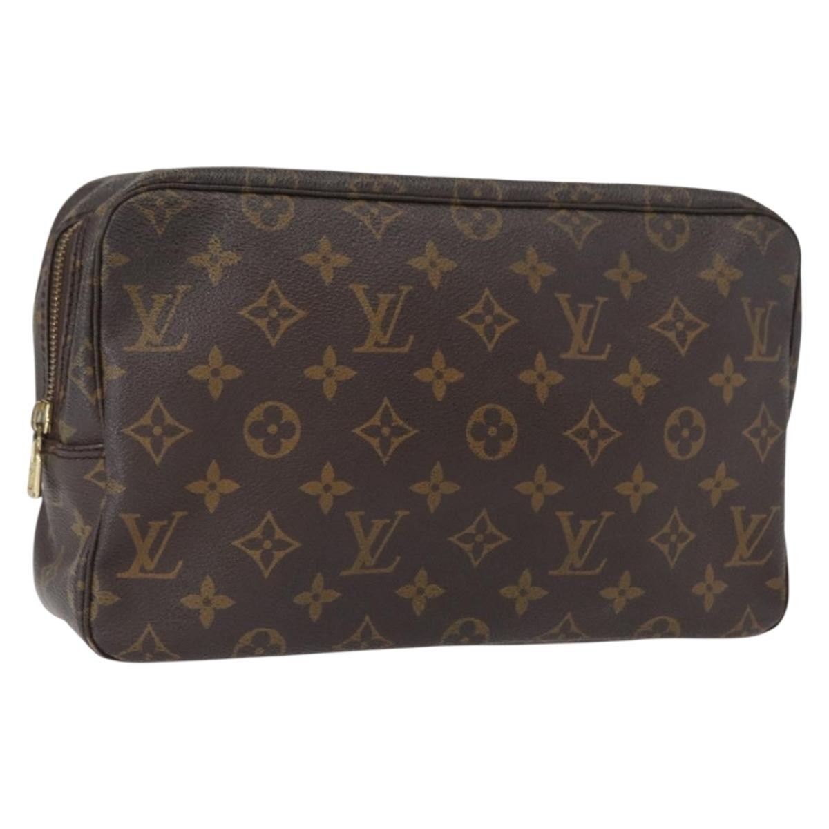 LOUIS VUITTON Monogram Trousse Toilette 28 Clutch Bag M47522 LV Auth 161479