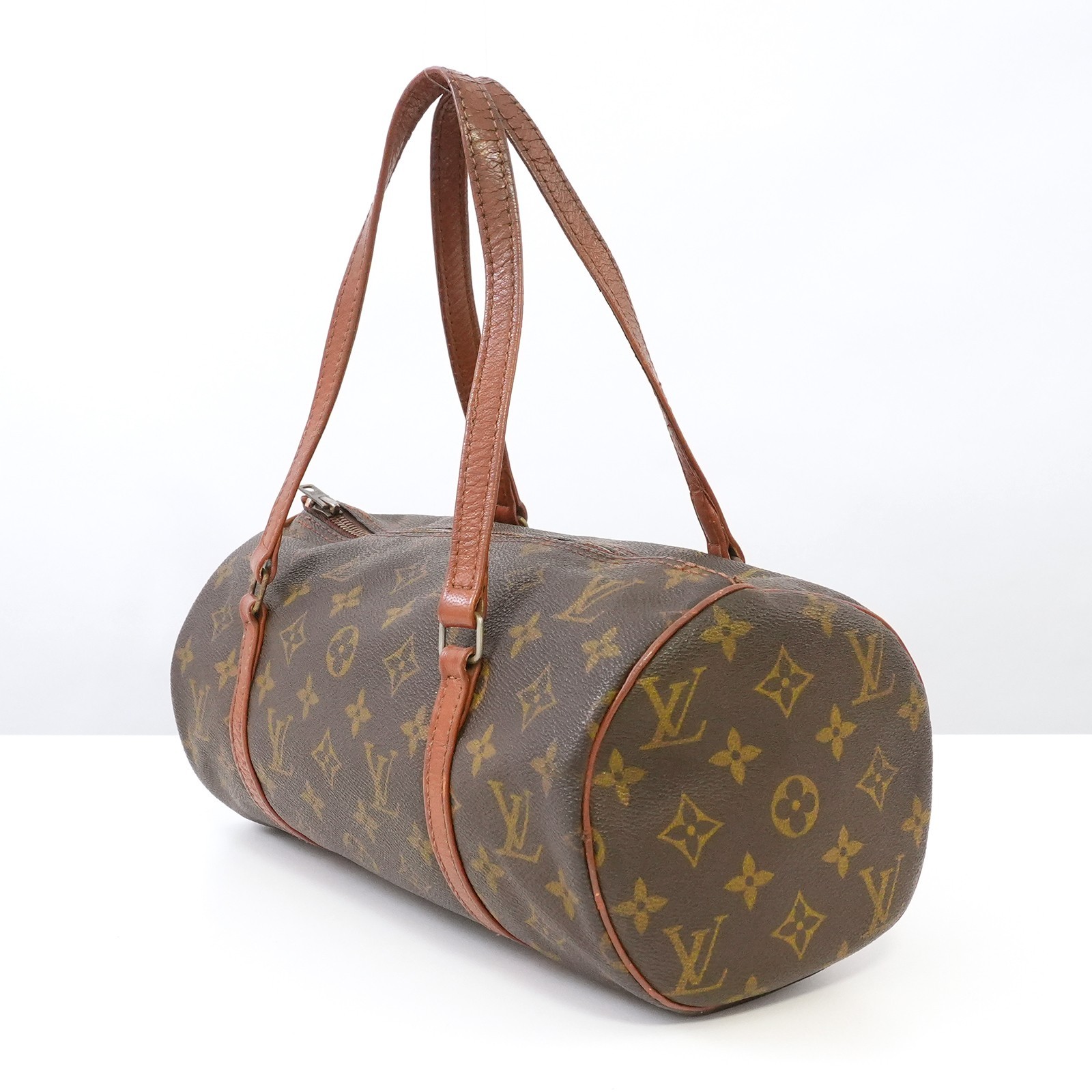 LOUIS VUITTON Monogram Papillon 30 M51385 Hand Bag Brown Auth #58880A