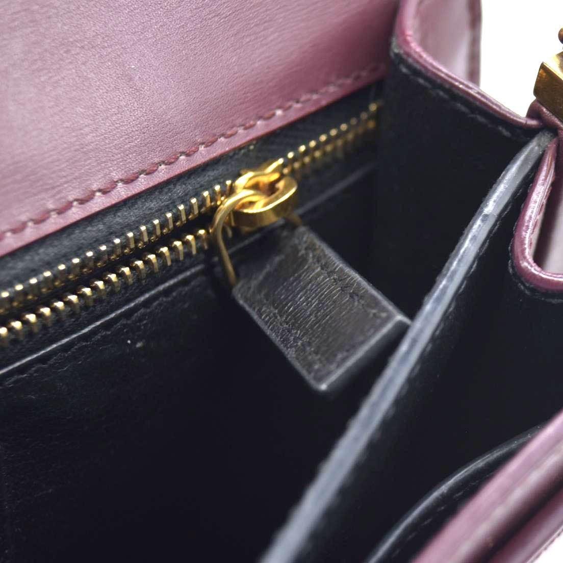 $2550 Saint Laurent Smooth Calfskin Monogram Cassandra Clasp Bag Burgundy
