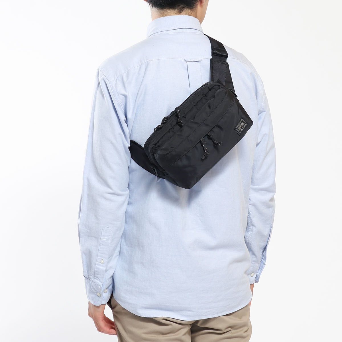PORTER Force 2WAY Waist Bag S Black