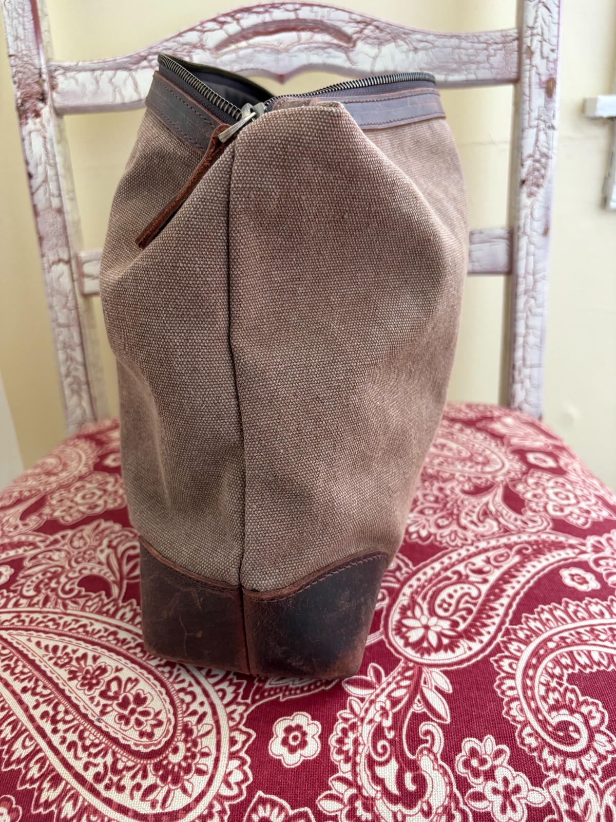 S-ZONE Genuine Leather Large Shoulder Tote Bag for Women in Deep Brown Color