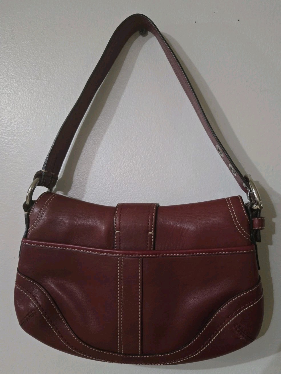 Coach H0779-F10909 SMALL Vintage Y2K Cherry Red Soho Leather Shoulder Bag