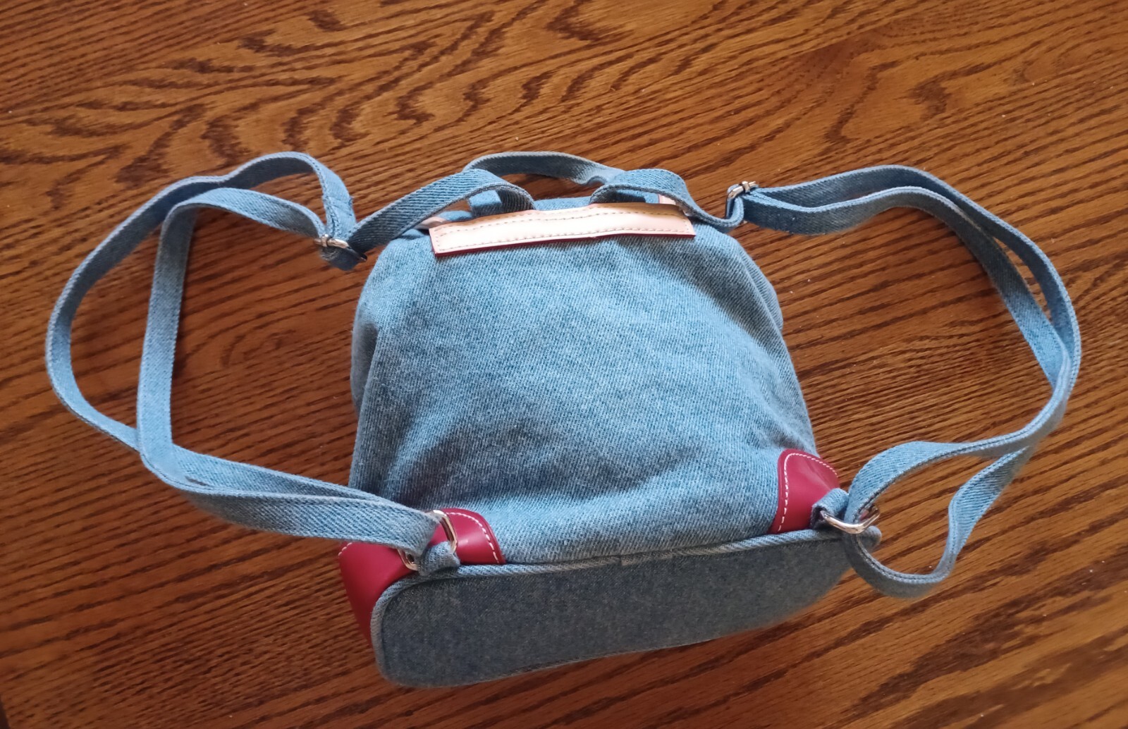 Vintage Women’s Youth Y2K Tommy Hilfiger Backpack Purse Blue Denim -EC