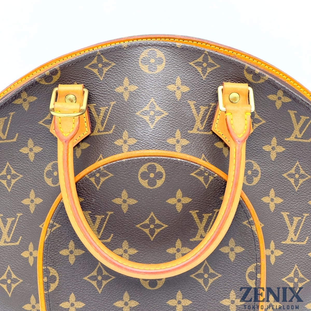 USA-Made Louis Vuitton Ellipse MM Monogram Canvas Leather Handbag M51126 Y2K LV