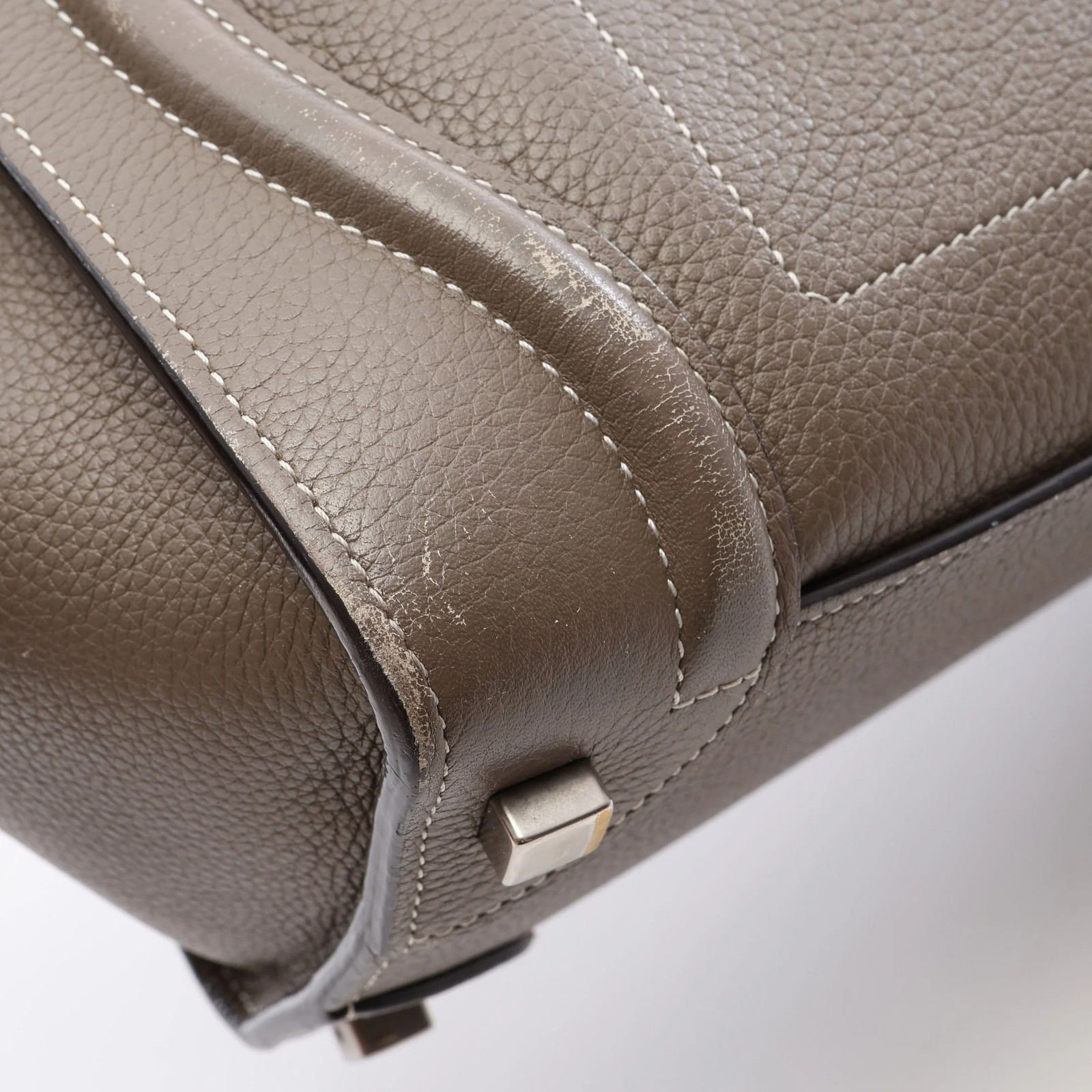 Celine Tote Bag Gray Leather #RCB10895