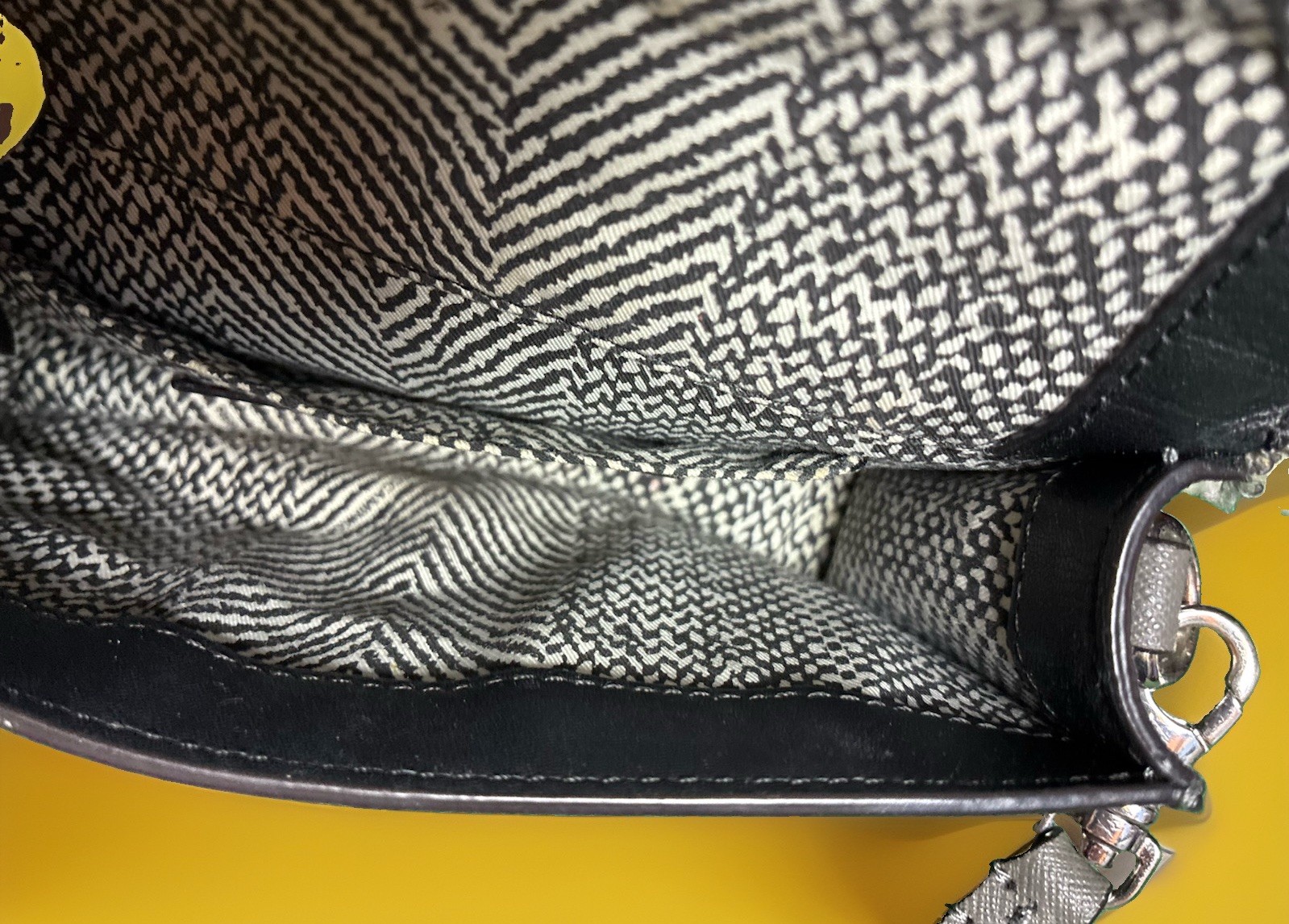 Rebecca Minkoff Avery Envelope Crossbody Bag Metallic Silver Gray Leather Purse
