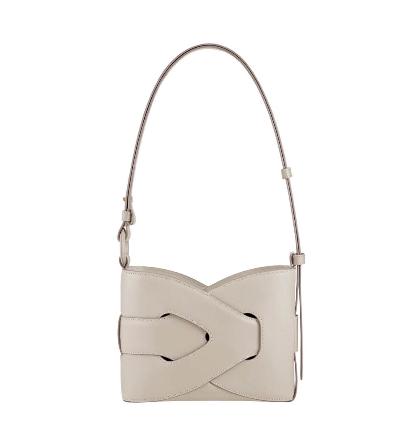 $580 Polène Nodde Bag in Smooth Chalk, NWT