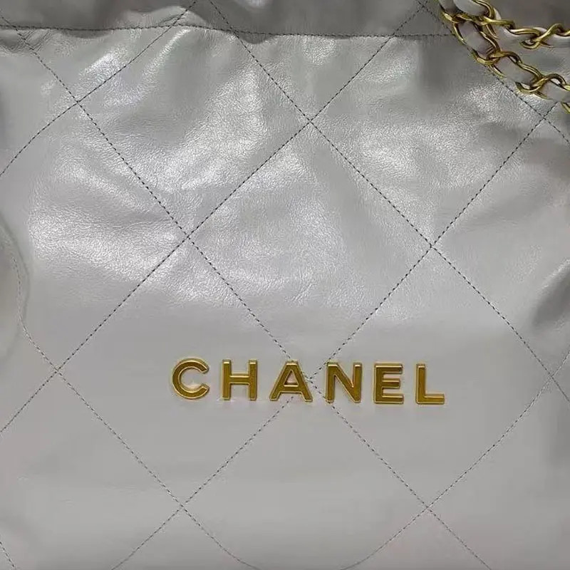 CHANEL Stray Bag Shoulder Crossbody Bag Small Women’s Grey 13.7×2.7×14.5 in
