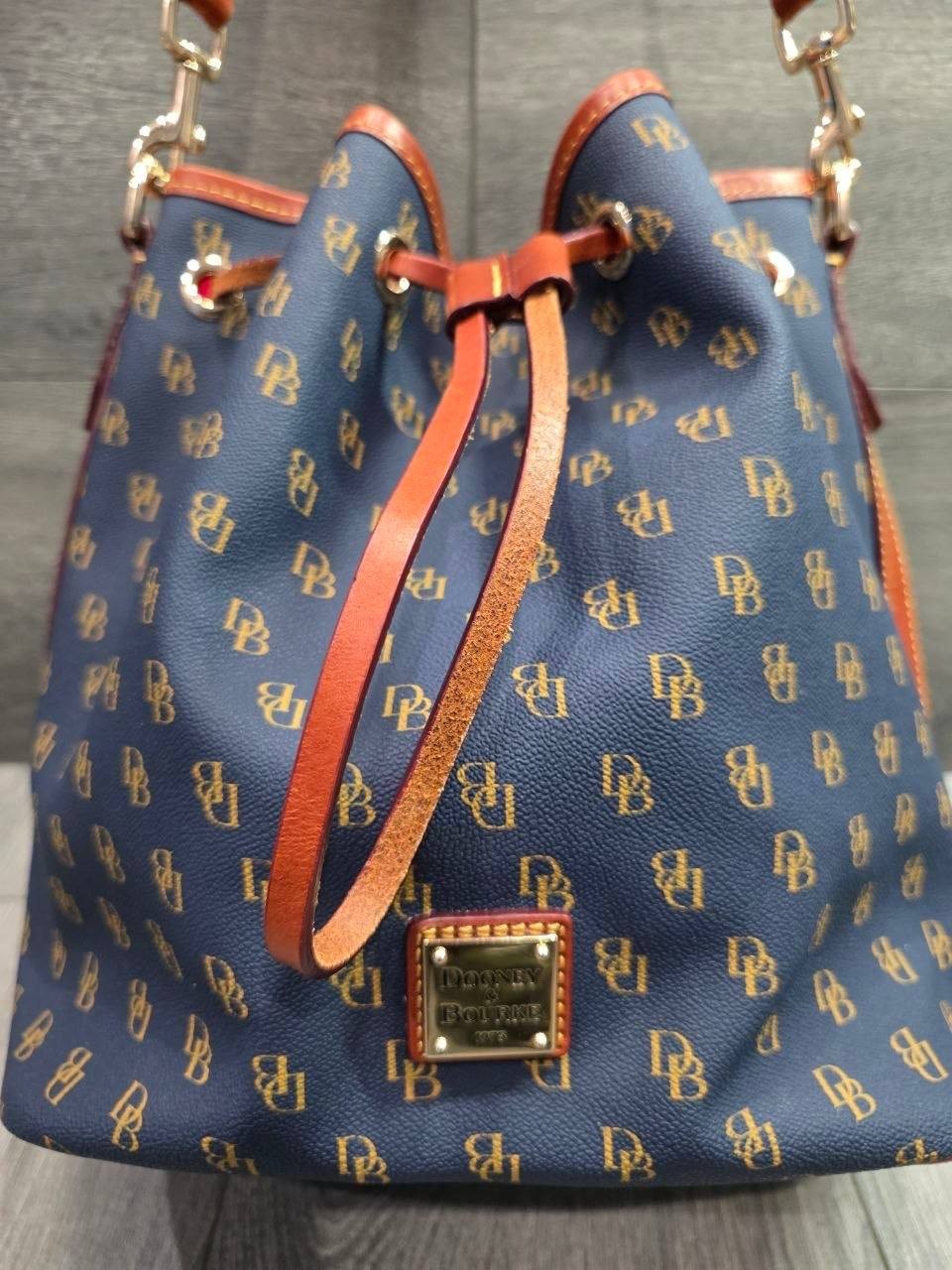 Dooney & Bourke Blakely Collection Tasha Logo Drawstring bucket Bag B000774