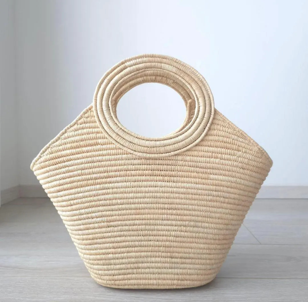 Celine Pleated Panier Raffia Basket Bag 2025SS Woven Straw Tote Unused Japan
