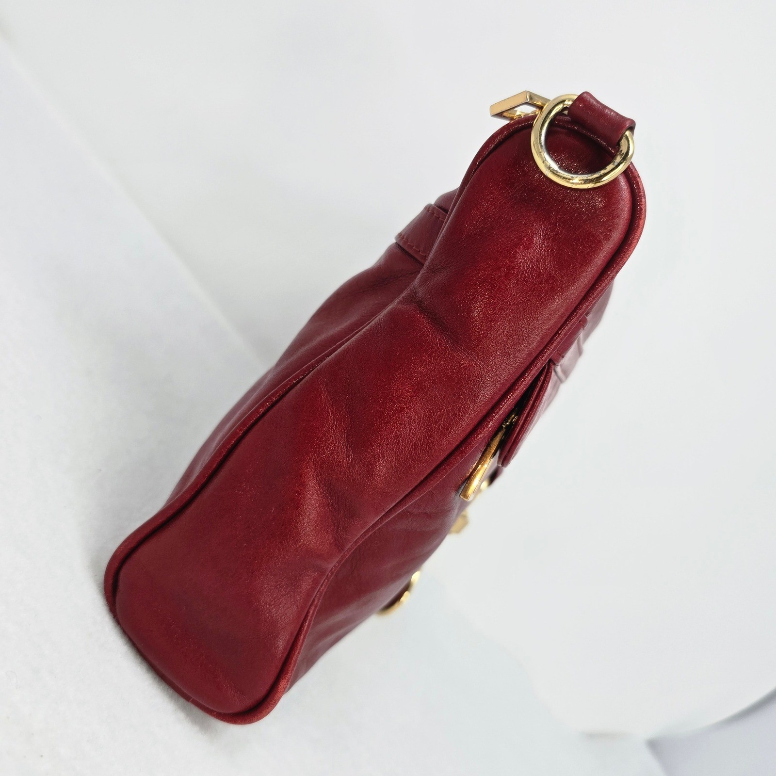 Rebecca Minkoff MAC Crossbody Red Leather Convertible Bag Purse Handbag Chain