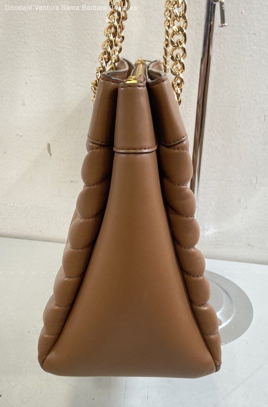 Michael kors Whitney Leather Warm Camel Brown Quilted Leather Tote Bag
