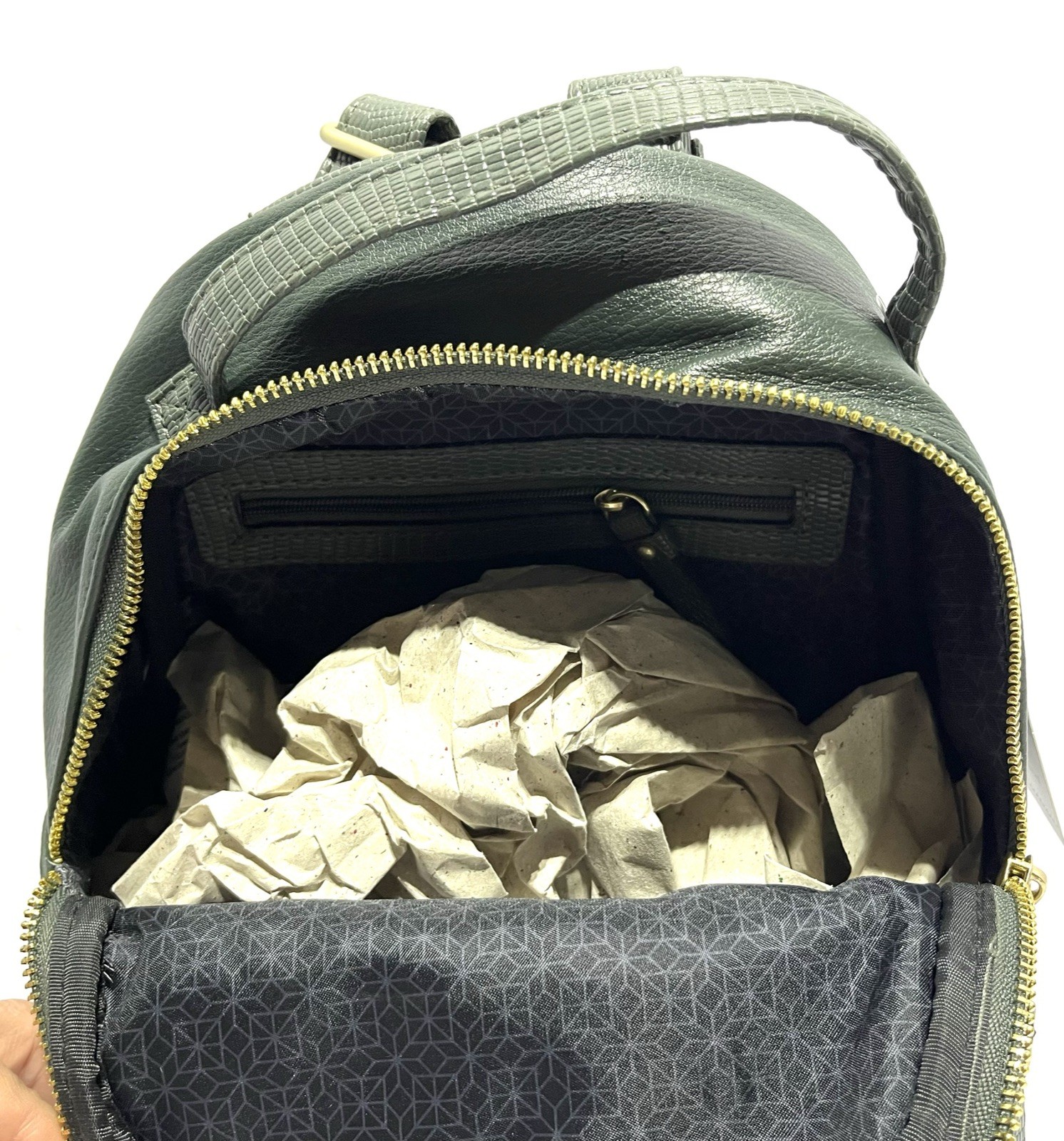 Time and Tru Mini Backpack Green Olive W/Detachable Coin Purse New With Tag