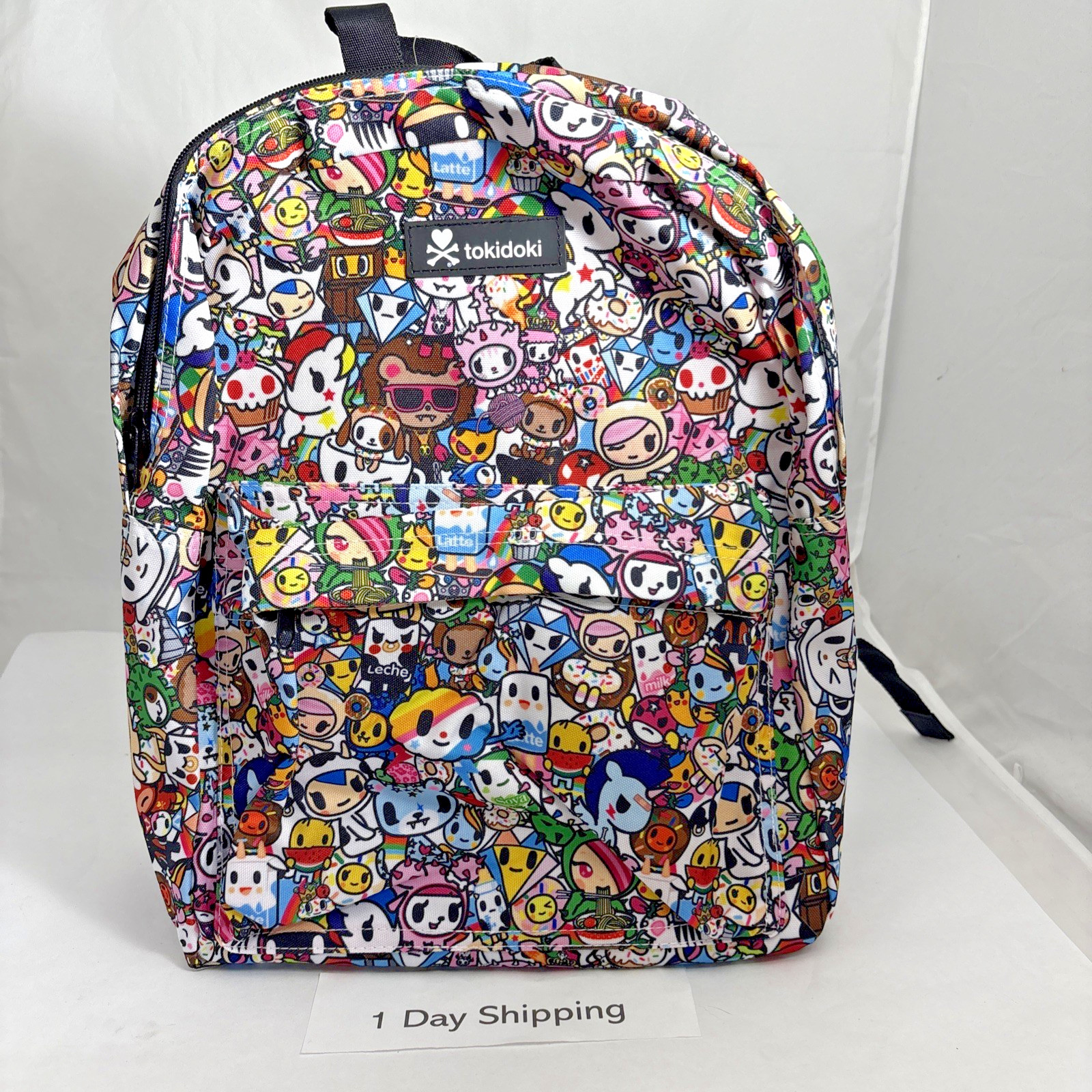 TOKIDOKI Backpack Set New All-Over Print Anime Bag w/ Pencil Case NWT Multi