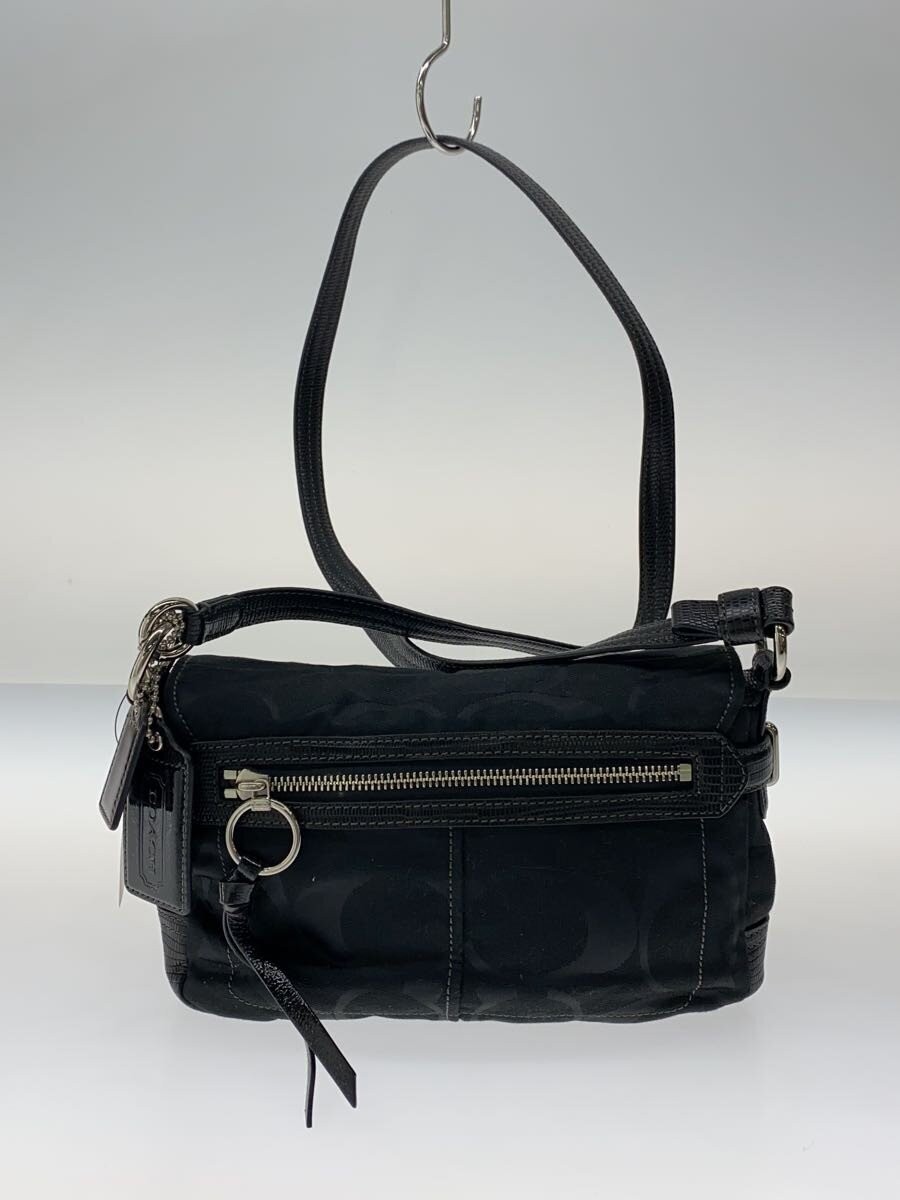 COACH Shoulder Bag Signature All over Pattern Canvas BLK All over pattern