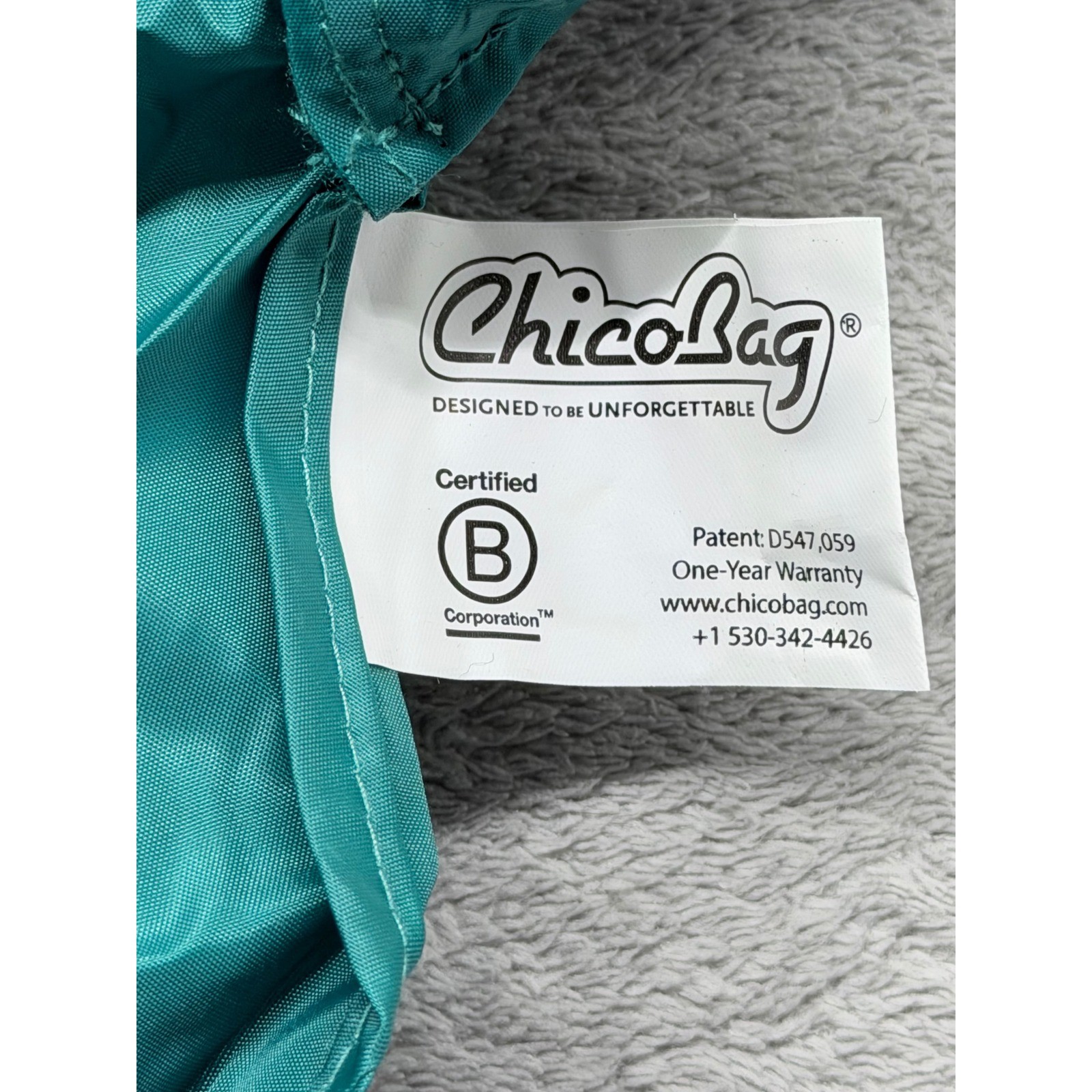 ChicoBag rePETe Sling Reusable Crossbody Bag Teal Recycled Plastic Bottles NWT