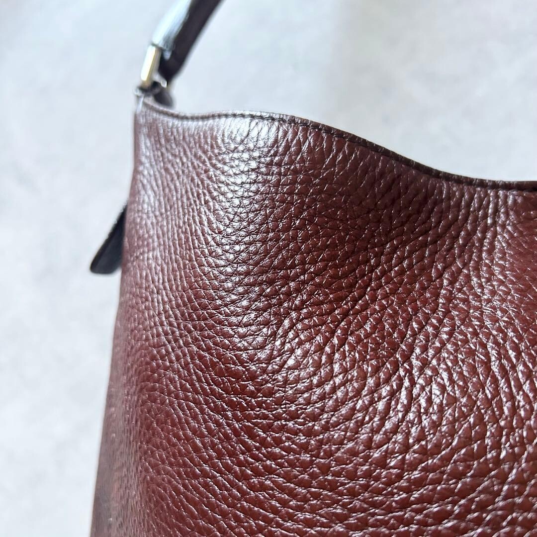 HIROFU Shoulder bag Leather Brown Authentic From Japan