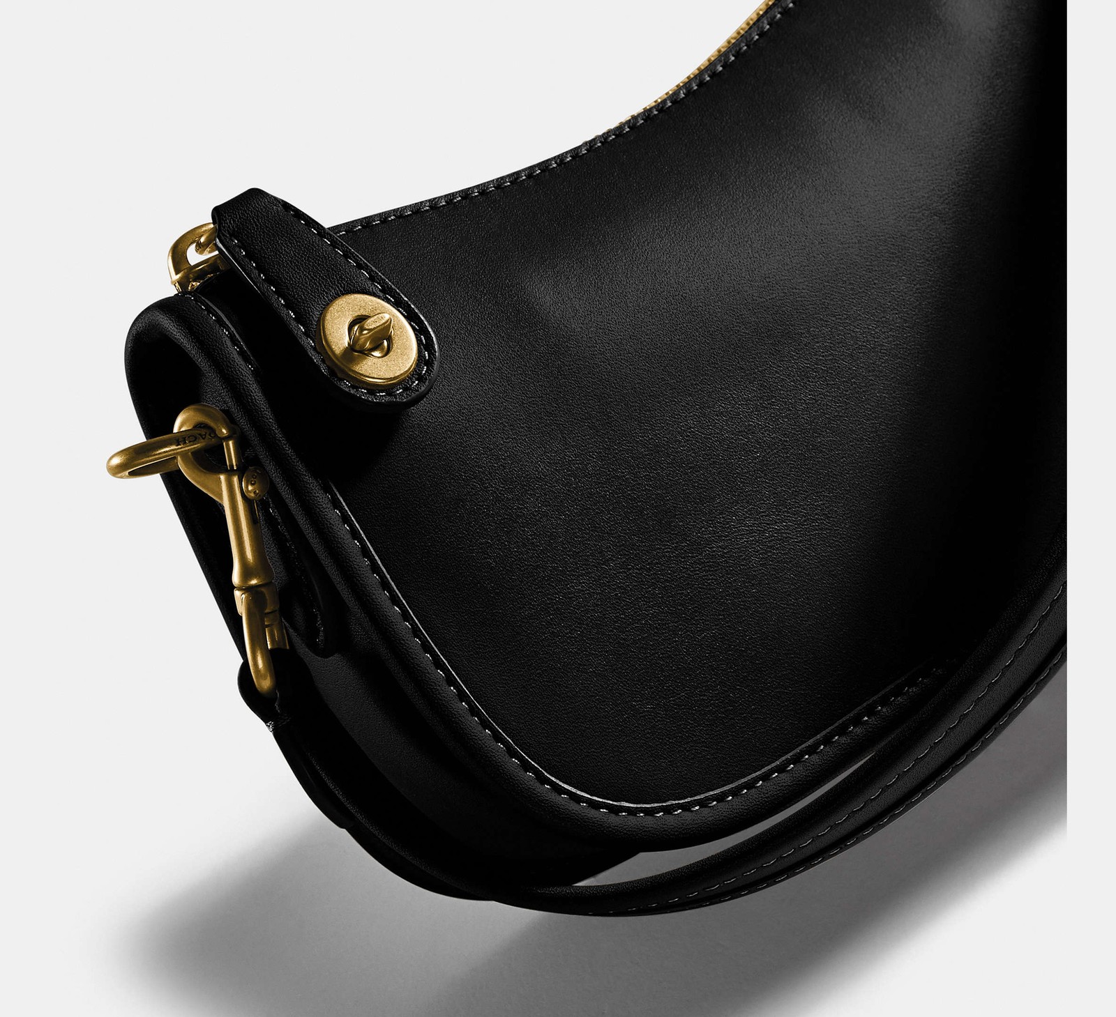 Coach Original Swinger Mini Leather Shoulder Bag 20 Clutch ~NWT~ C2643 Black