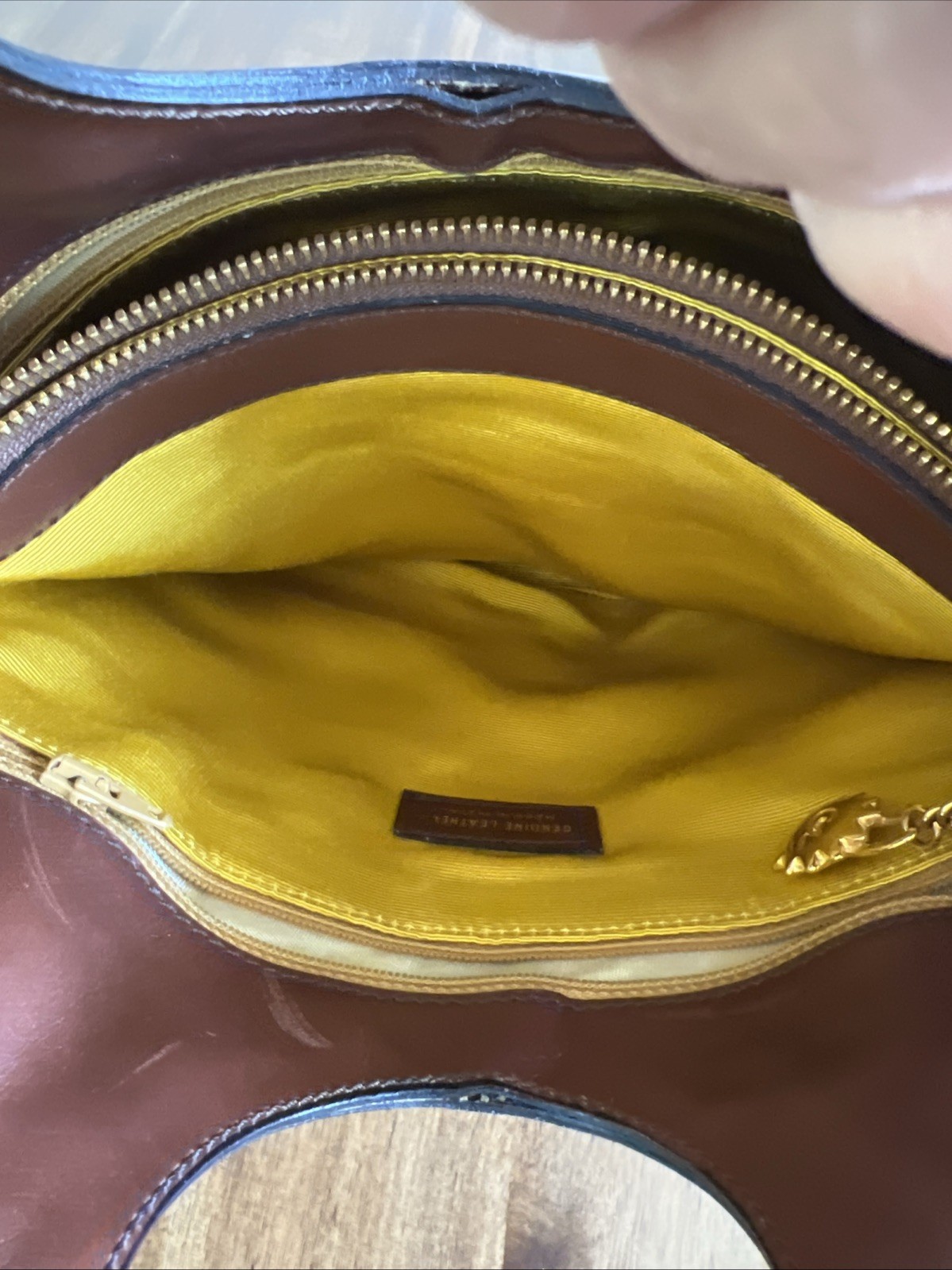 Christian Lacroix Paris Colorblock Leather Handbag Made in Italy