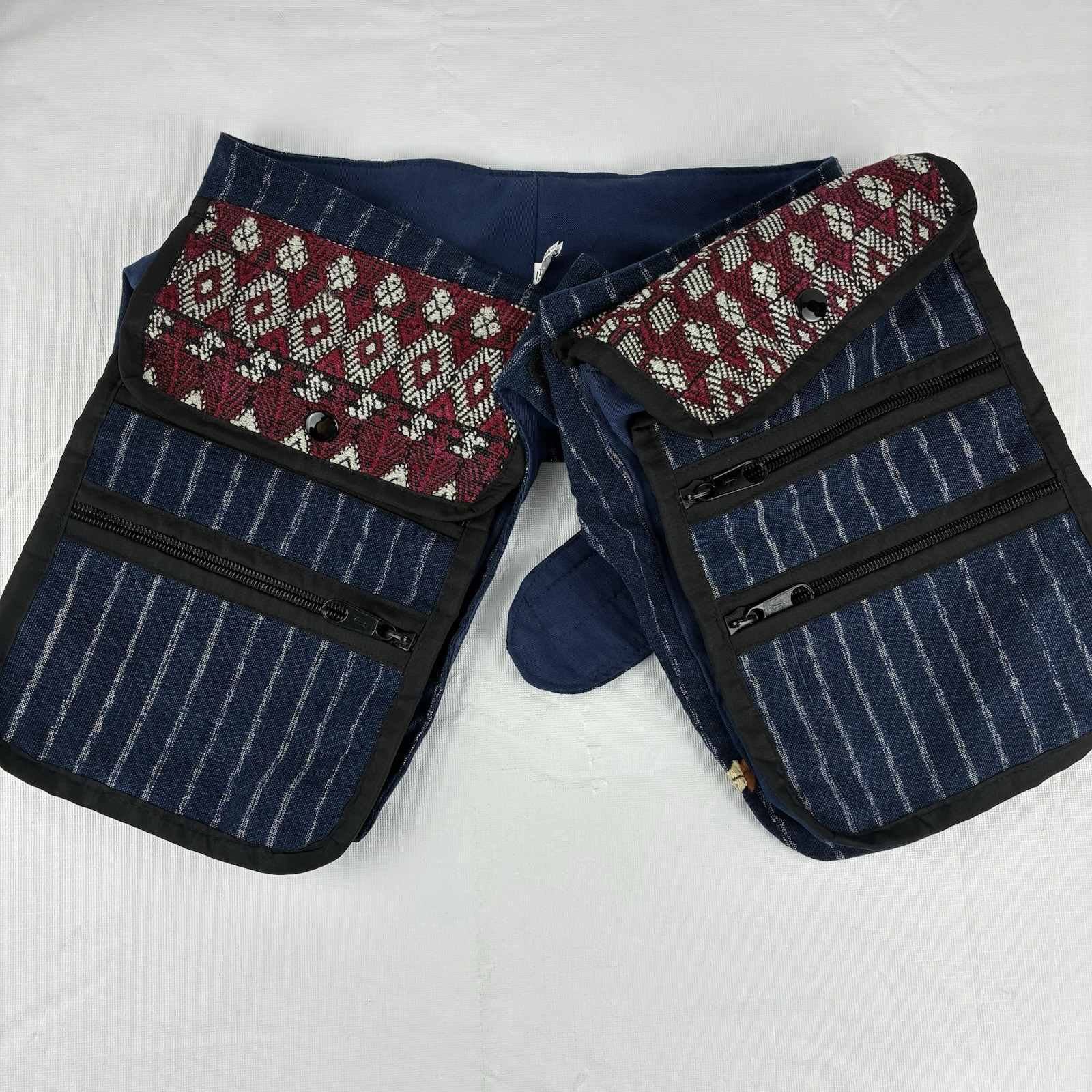 Ixchel Handwoven Guatemalan Textile Festival Utility Belt Bag 32-46″ waist