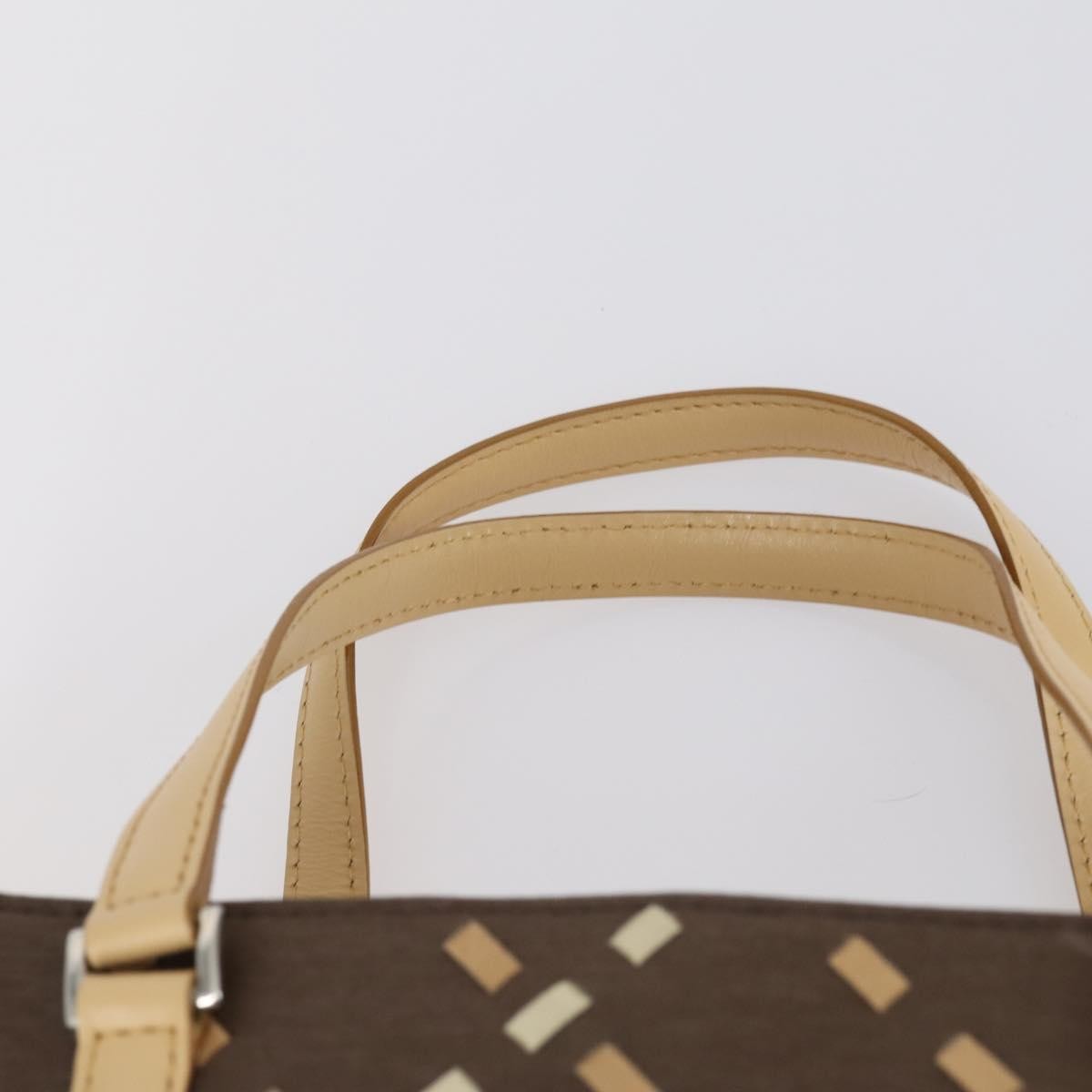 BURBERRY Nova Check Shoulder Bag Nylon Canvas 4 Set Beige Brown black Auth 1…