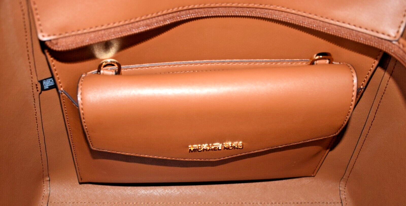 Michael Kors Charlotte LG 3 in 1 Tote Brown Shoulder Bag + 2 Crossbody Bags