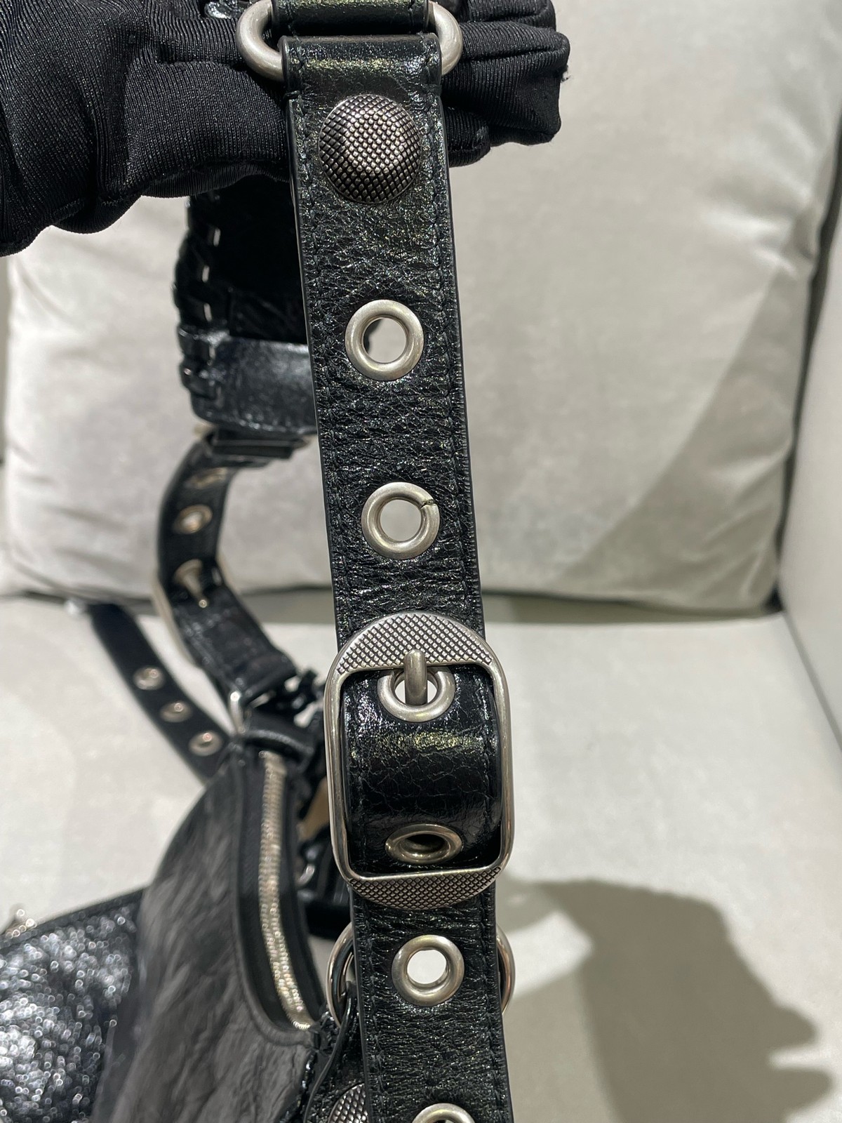 Balenciaga Pre-Owned Authentic LE CAGOLE Hobo Bag Black 6713091VG9Y1000