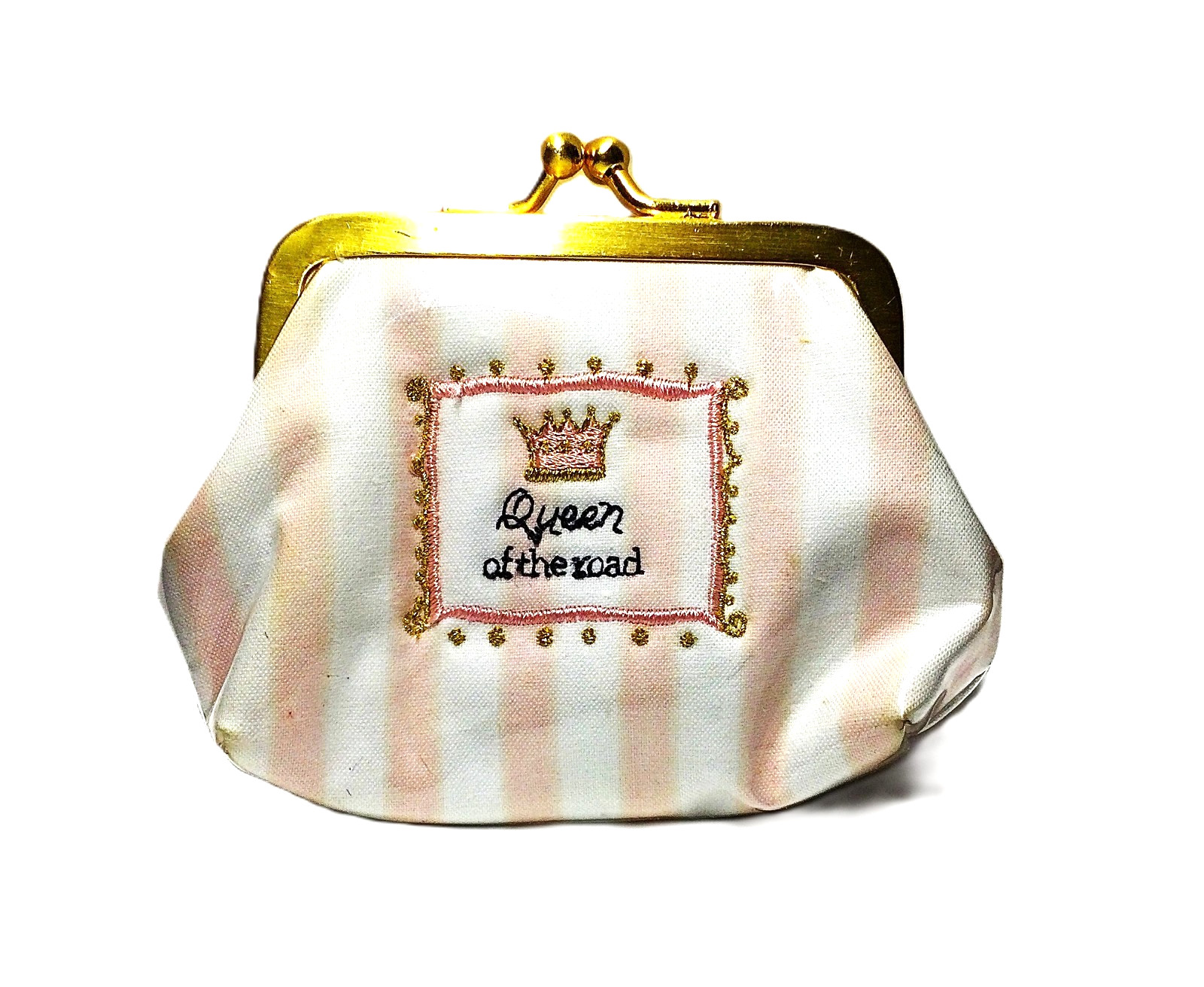 MaggiB Coin Purse – Queen of the Road – Covered in Clear Vinyl – 4″W x 3-1/2″H