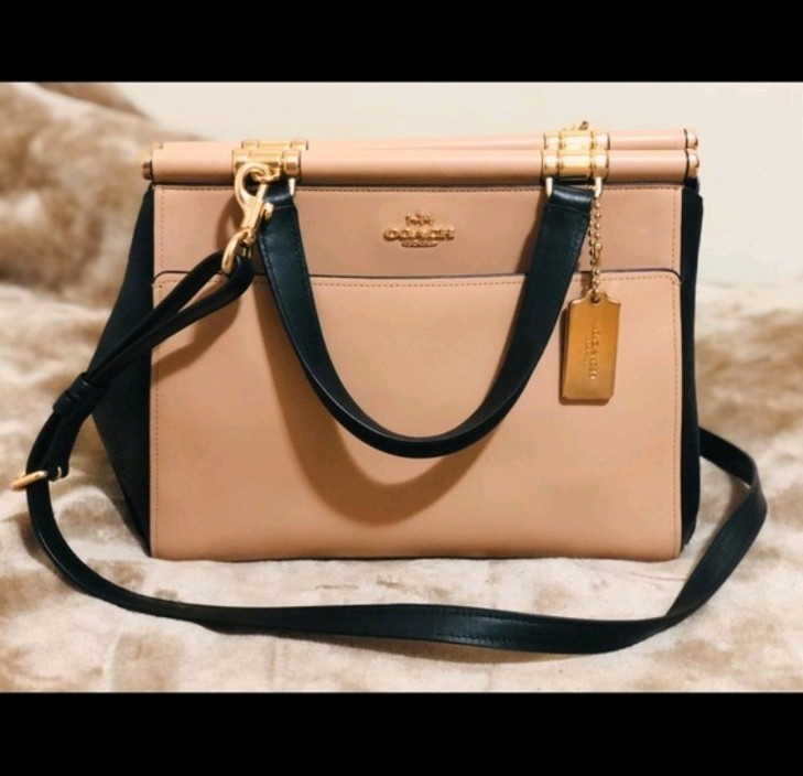 Coach Grace Colorblock Satchel With Dust Bag New Without Tags