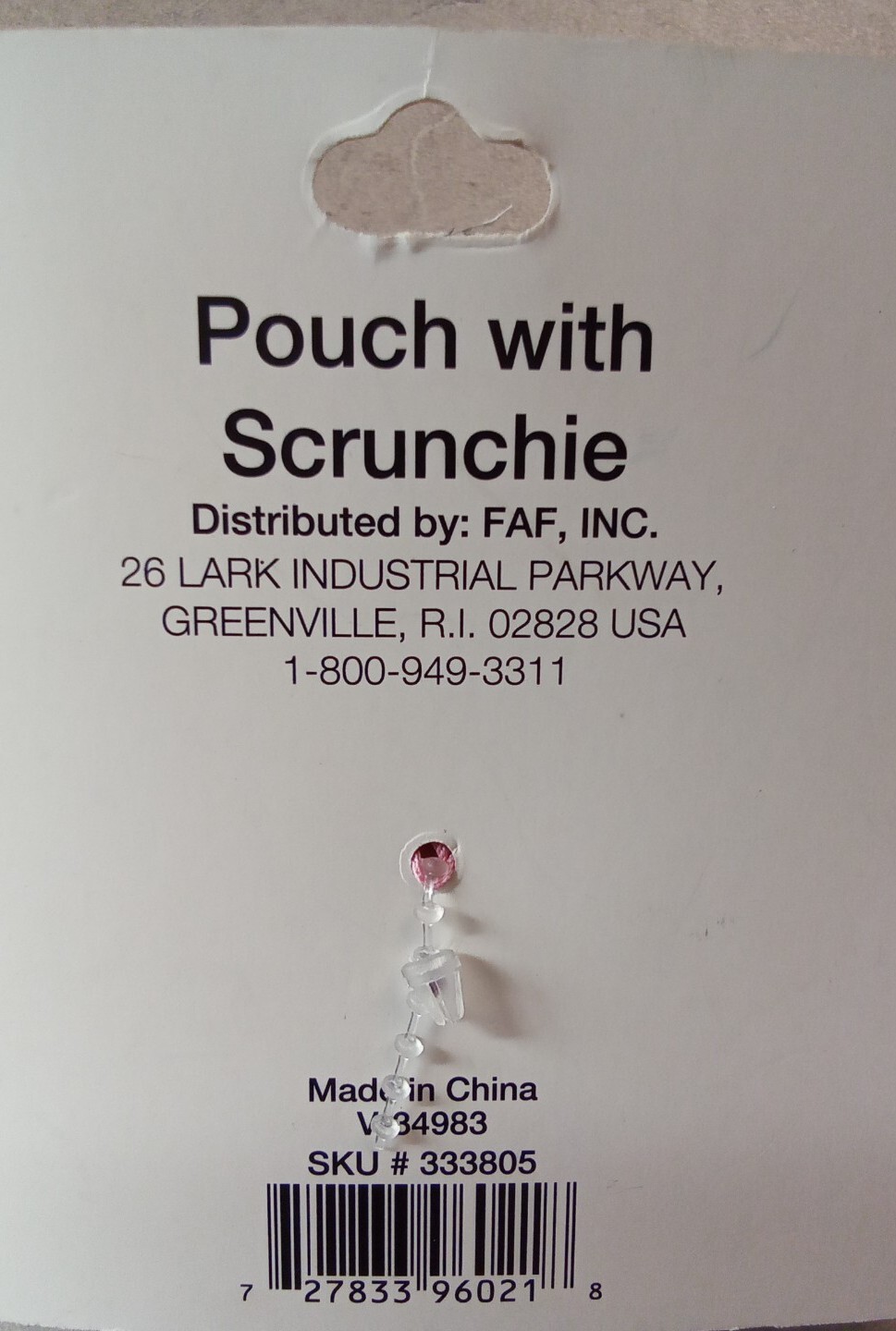 Bride White Tribe Pouch and Pink Scrunchie+Conair Twist & Dry Towel & Scrunchie