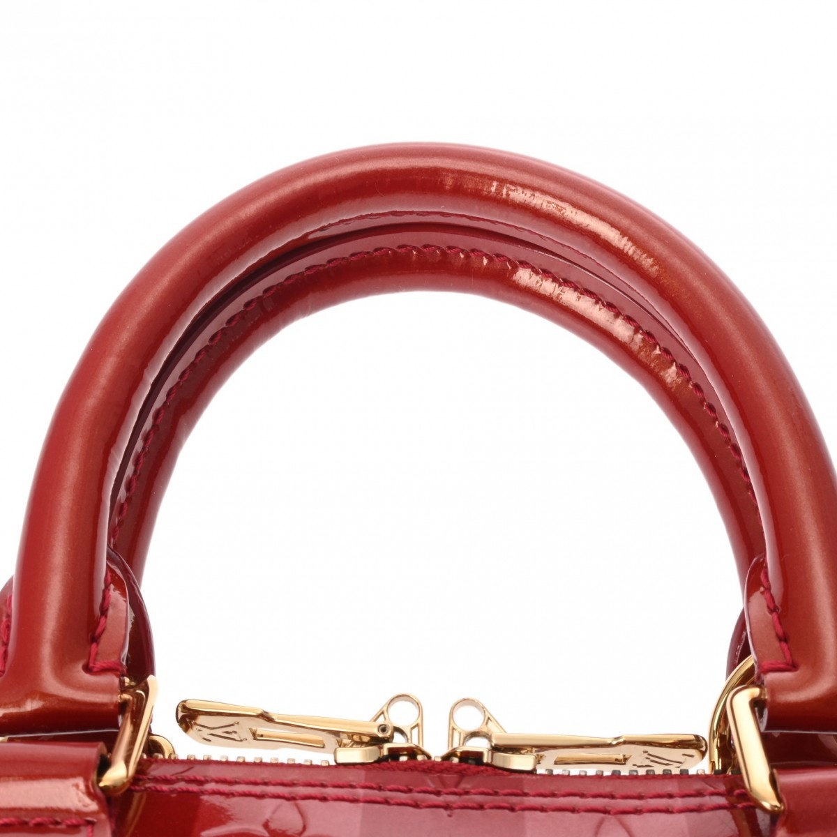 Louis Vuitton Alma BB 2WAY M91593 Handbag Vernis Red #WB2473