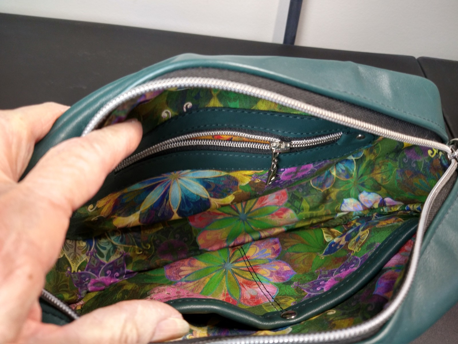 25% SALE! Handcrafted Leather Purse, Zip Closure, Zip Pockets 11 X 6 NO STRAPS