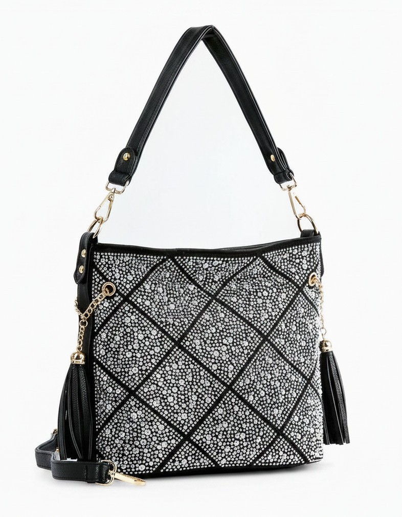 Beautiful Rhinestone/Crystal Hobo Cross-Body (5 Options Available)
