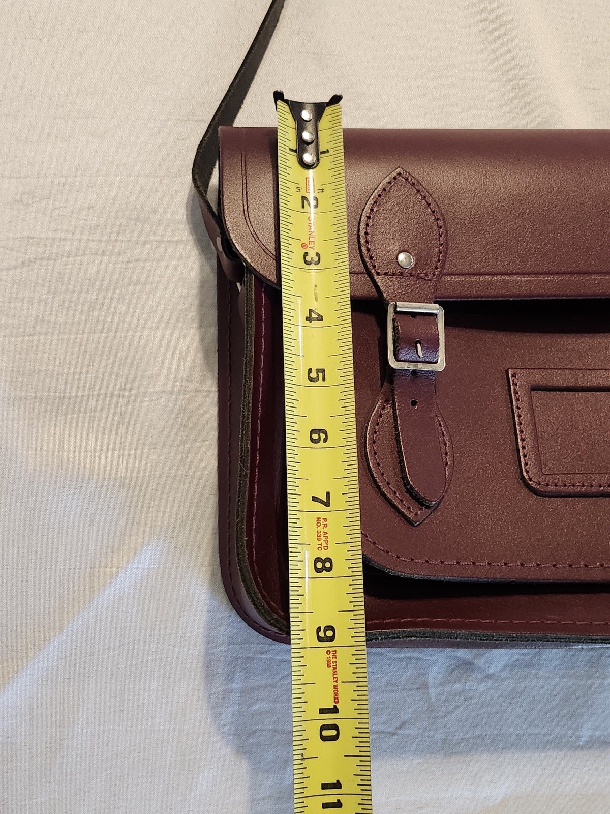 The Cambridge Satchel Company Oxblood Leather Messenger Crossbody Bag