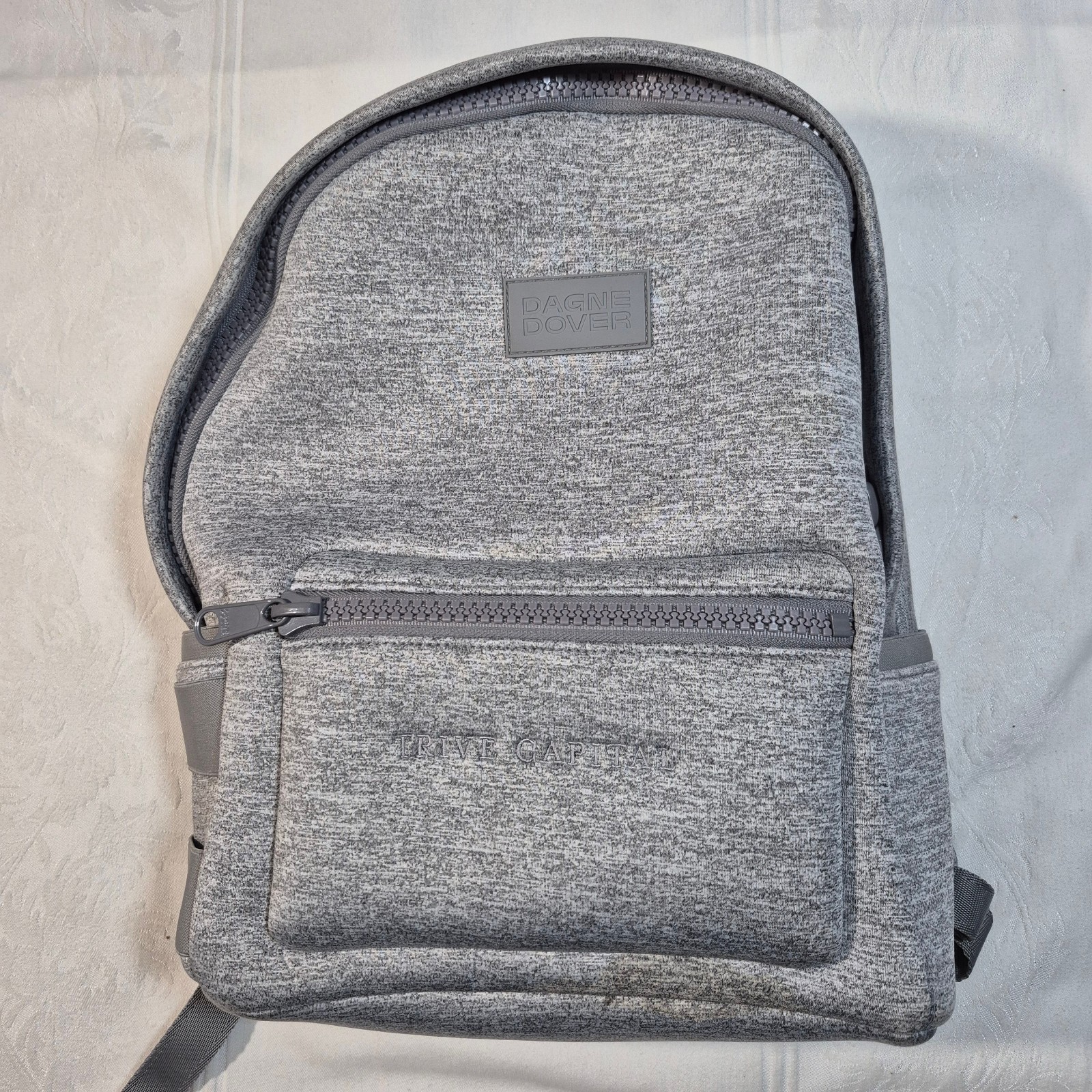 Dagne Dover Dakota Neoprene Backpack Medium in Heather Gray TRIVE CAPITAL