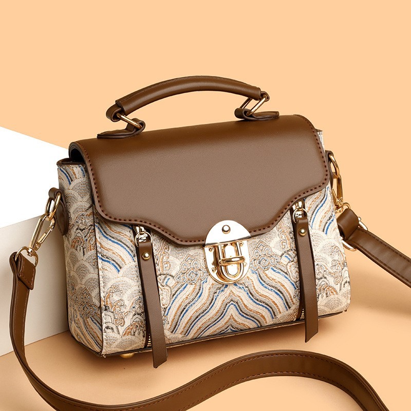 Women’s PU Leather Satchel Handbag Top Handle Shoulder Crossbody Purse Tote
