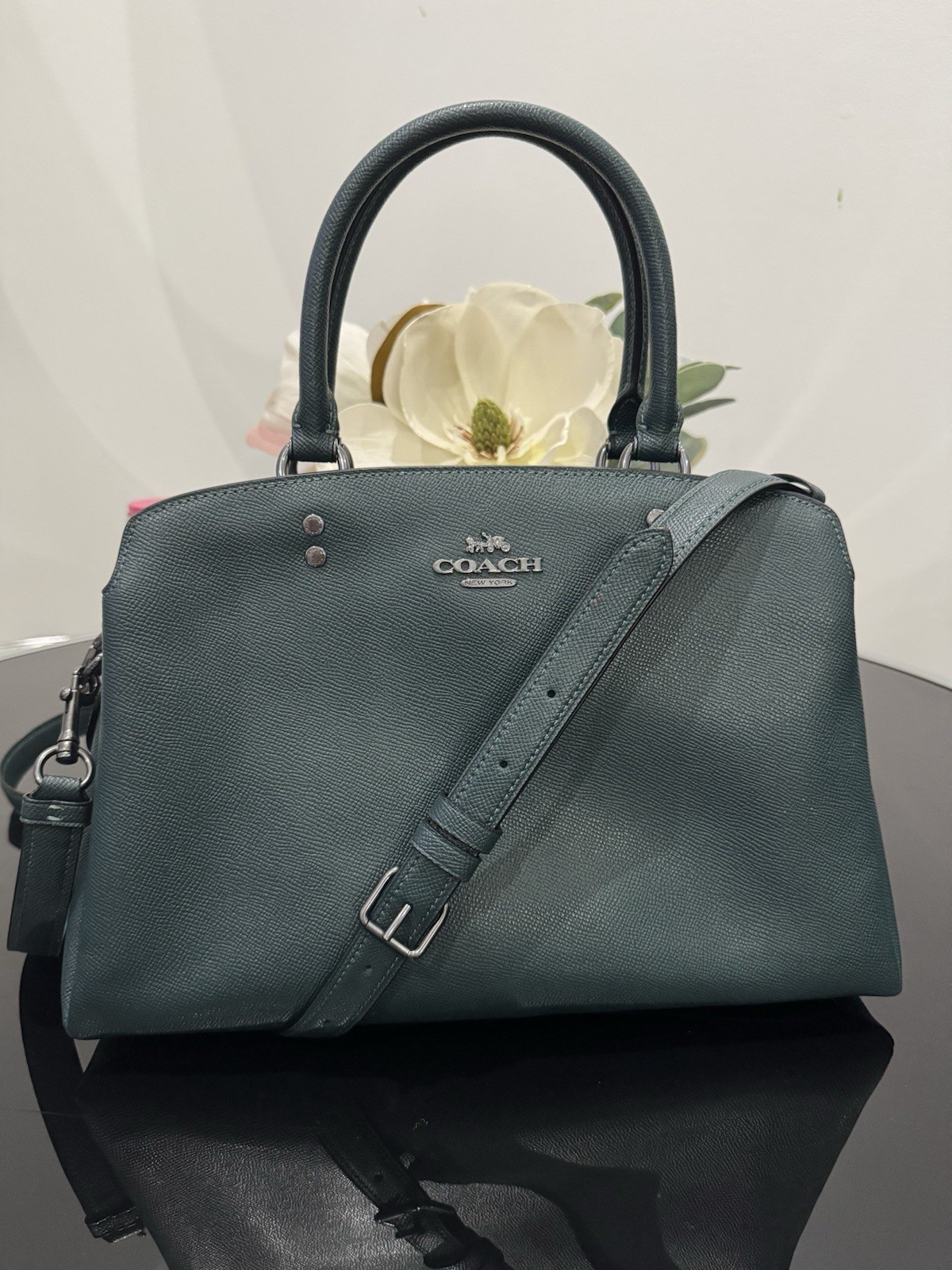 COACH Green Mini Lillie Carryall