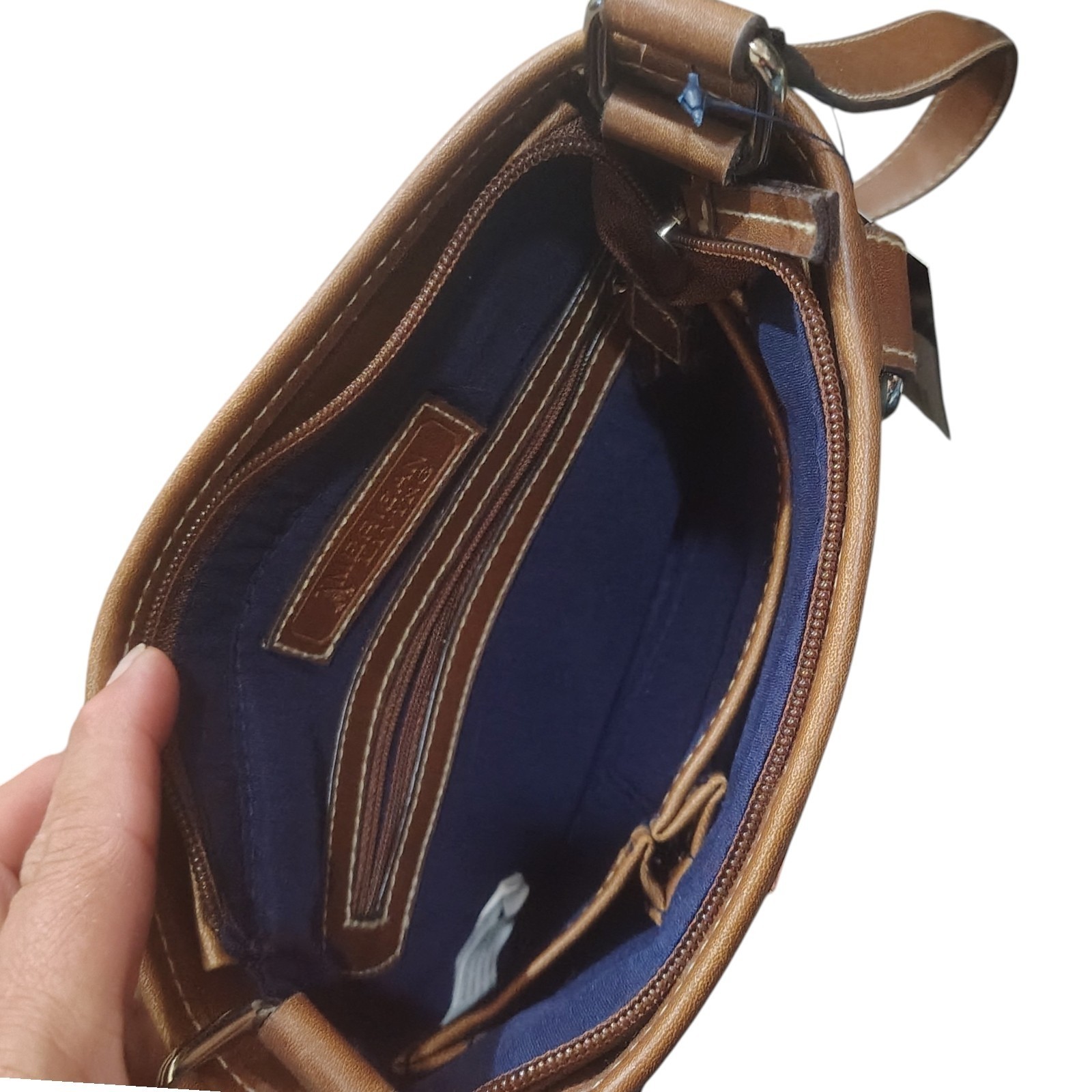 American Living Patchwork Plaid Crossbody Purse Bag NWT